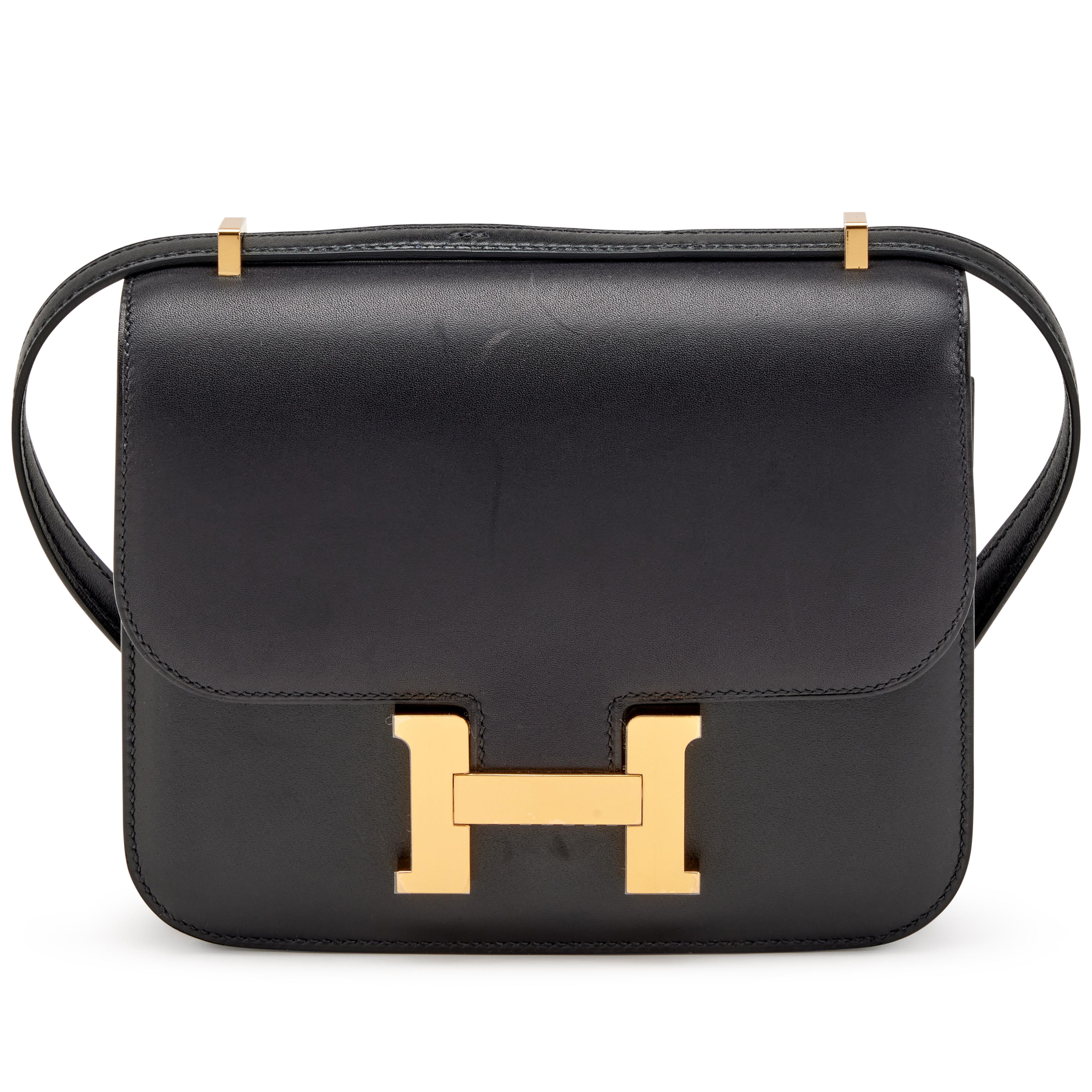 Hermes Constance Bag 18 Black Epsom Gold Hardware 1108977