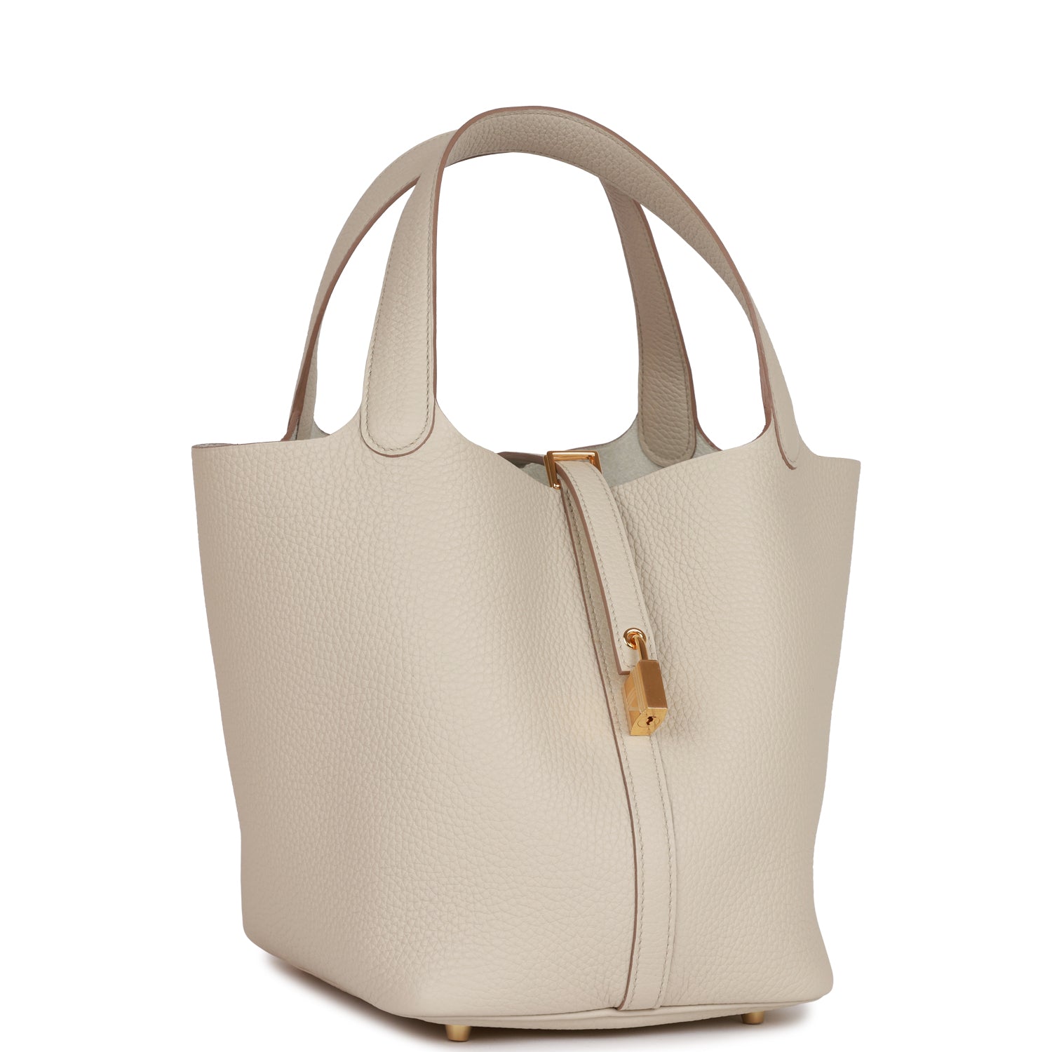 Hermes Picotin Lock 22 Beton Clemence Gold Hardware 1438518