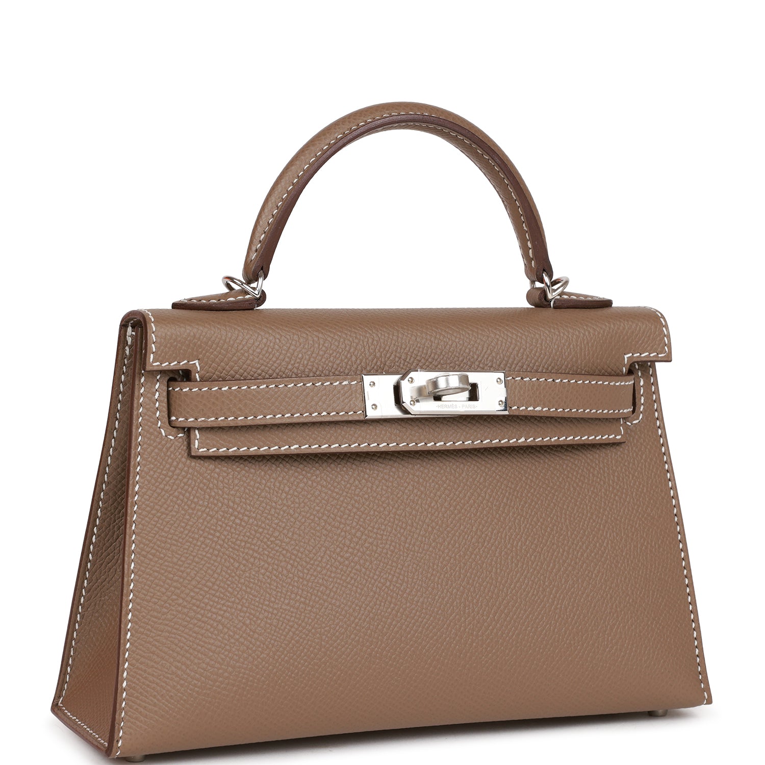 Hermes Kelly Sellier 20 Etoupe Epsom Palladium Hardware 1309890