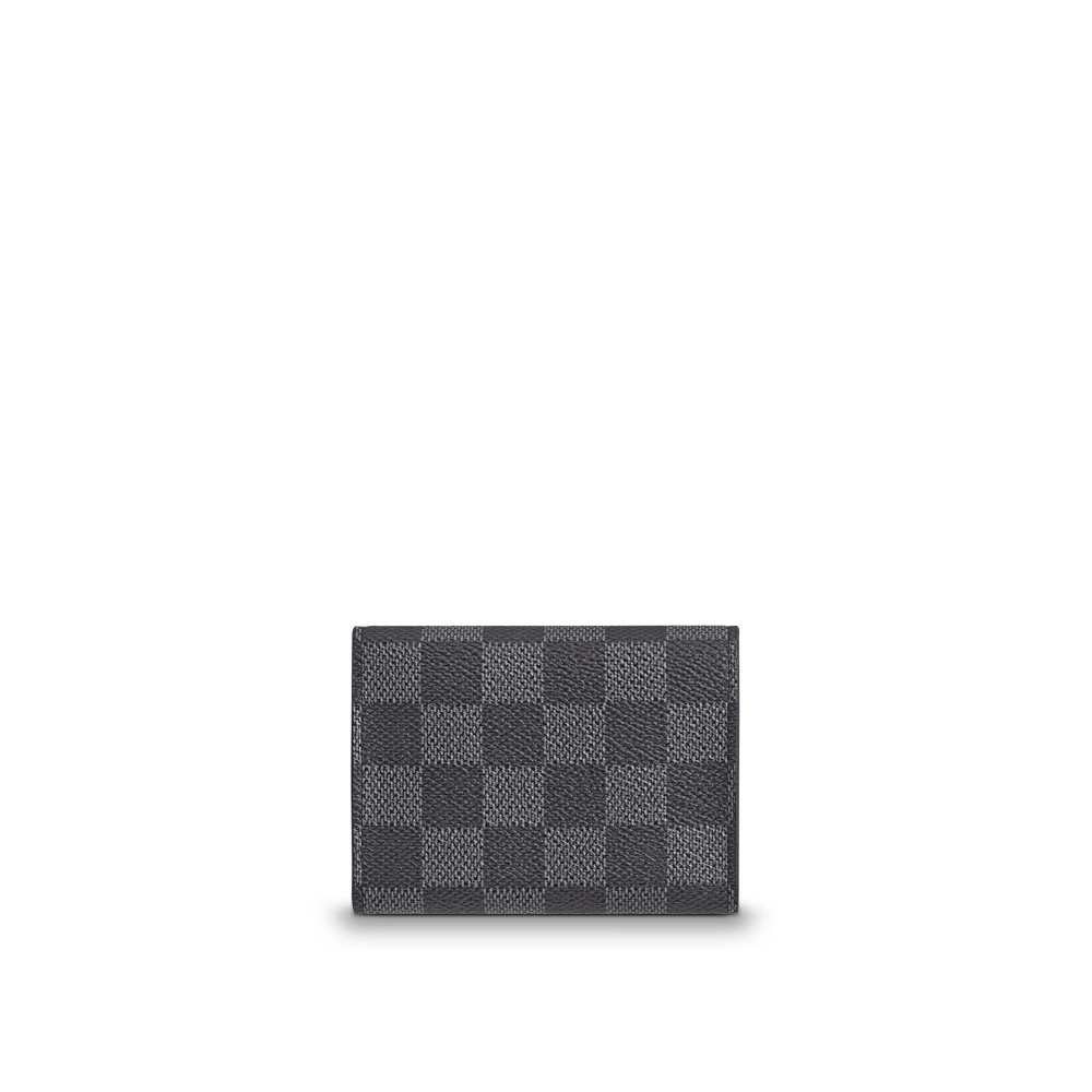 Enveloppe Carte de visite Damier Graphite Canvas N63338