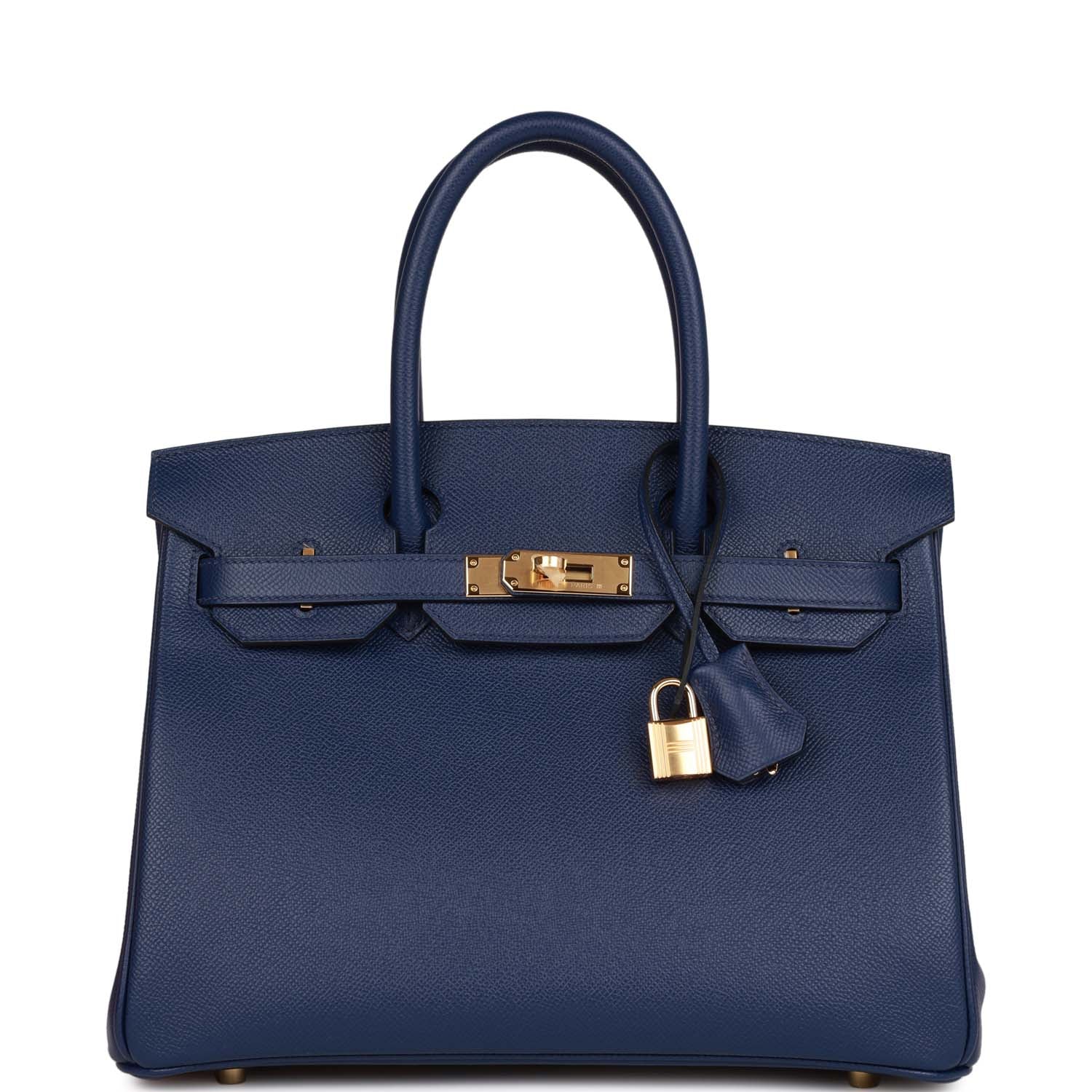 Hermes Birkin 30 Bleu Saphir Epsom Gold Hardware 1440821
