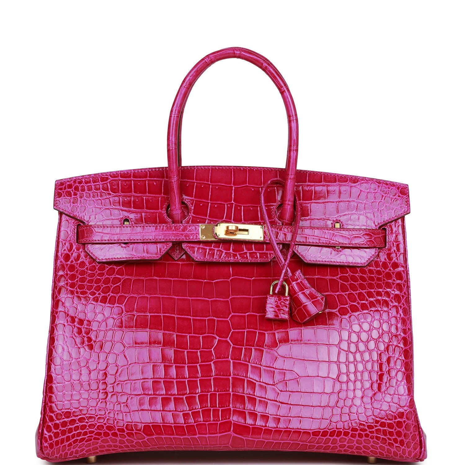 Hermes Birkin 35 Rose Scheherazade Shiny Niloticus Crocodile Gold Hardware 31719752