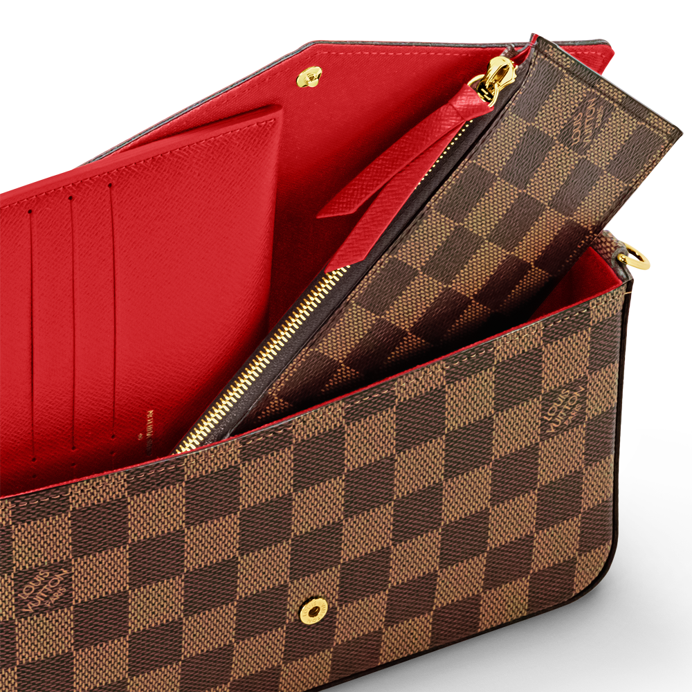 Félicie Pochette Damier Ebène Canvas N40492