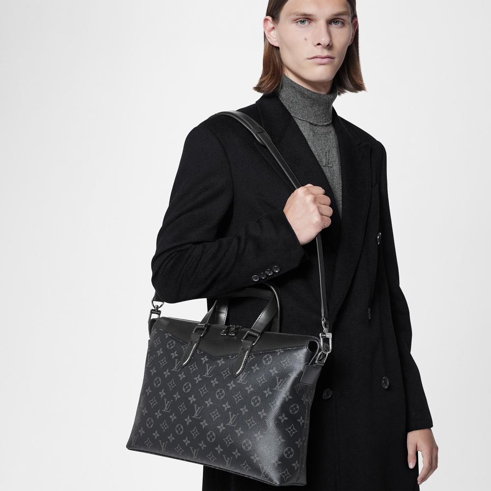 Briefcase Explorer Monogram Eclipse Canvas M40566