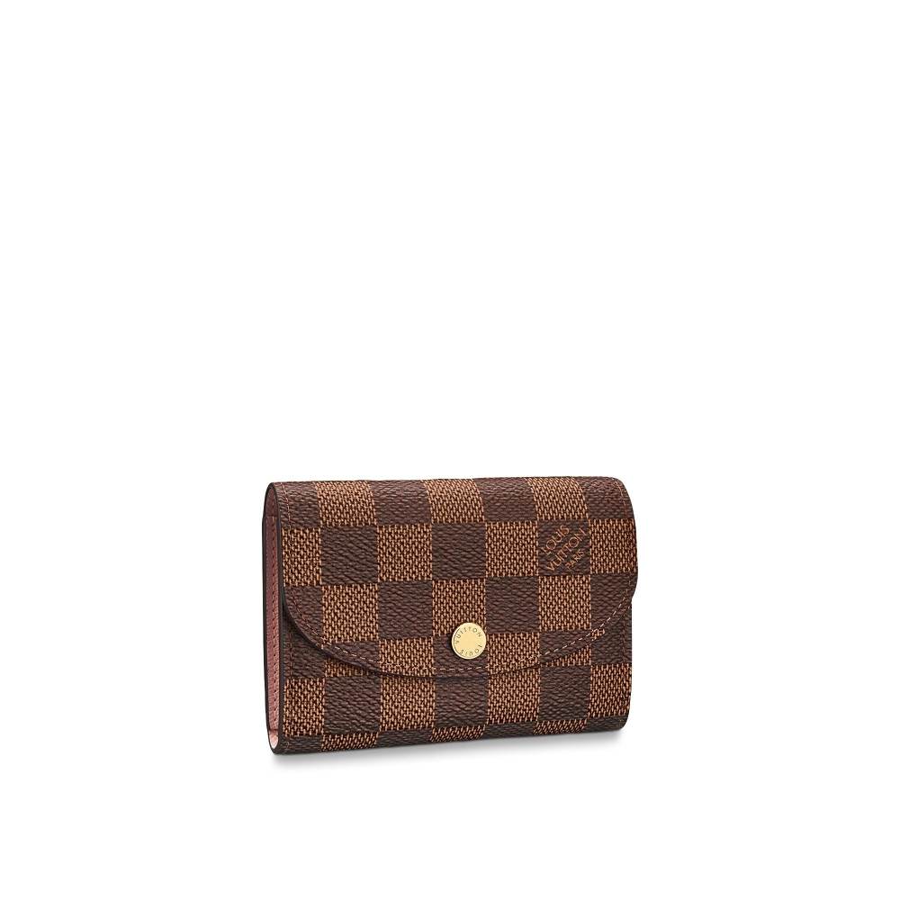Rosalie Coin Purse Damier Ebène Canvas N64423