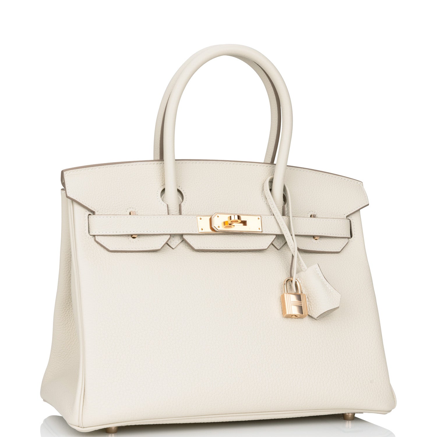 Hermes Birkin 30 Craie Togo Rose Gold Hardware 726833