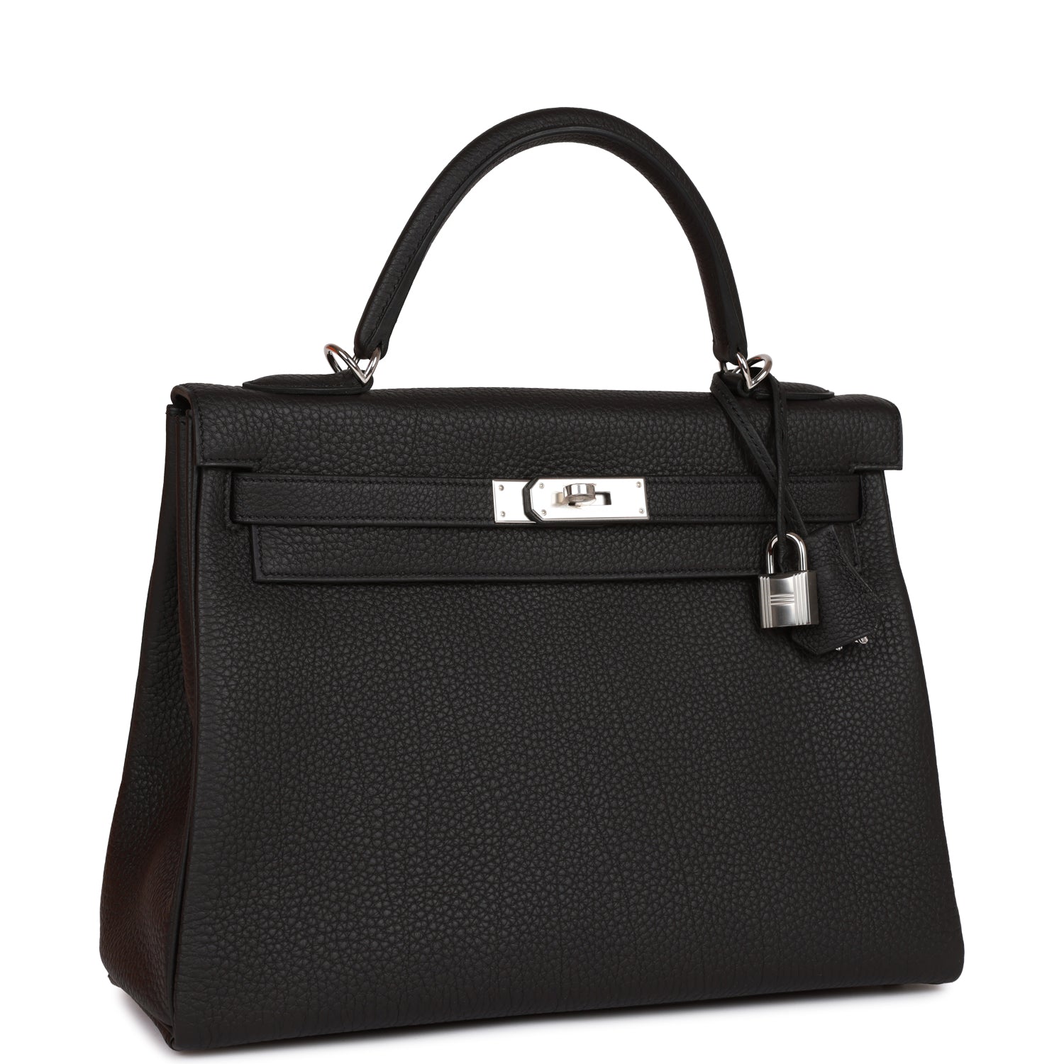 Hermes Kelly Retourne 32cm Black Togo Palladium Hardware 1079295