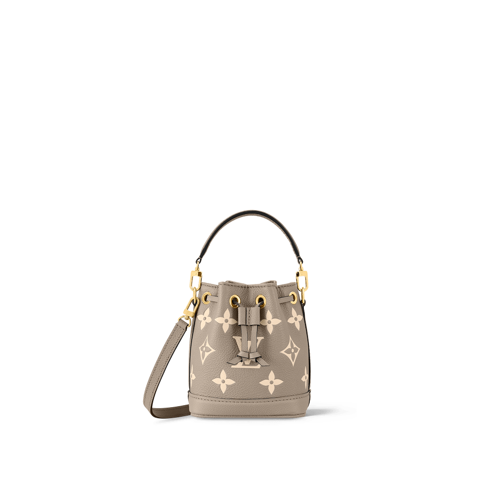Nano Noé Bicolour Monogram Empreinte Leather M46291