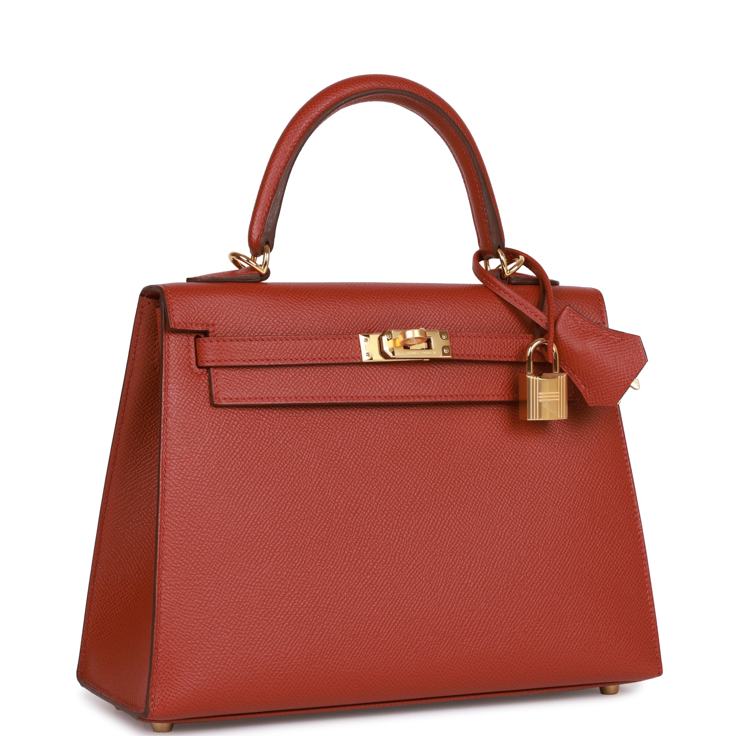 Hermes Kelly Sellier 25 Rouge Venetian Epsom Gold Hardware 1129967