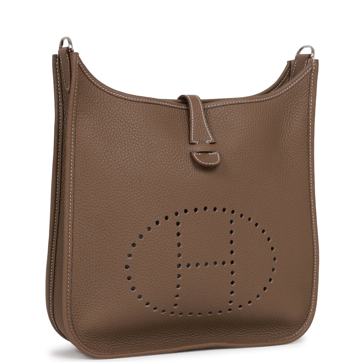 Hermes Evelyne III PM Etoupe Clemence Palladium Hardware 1345703