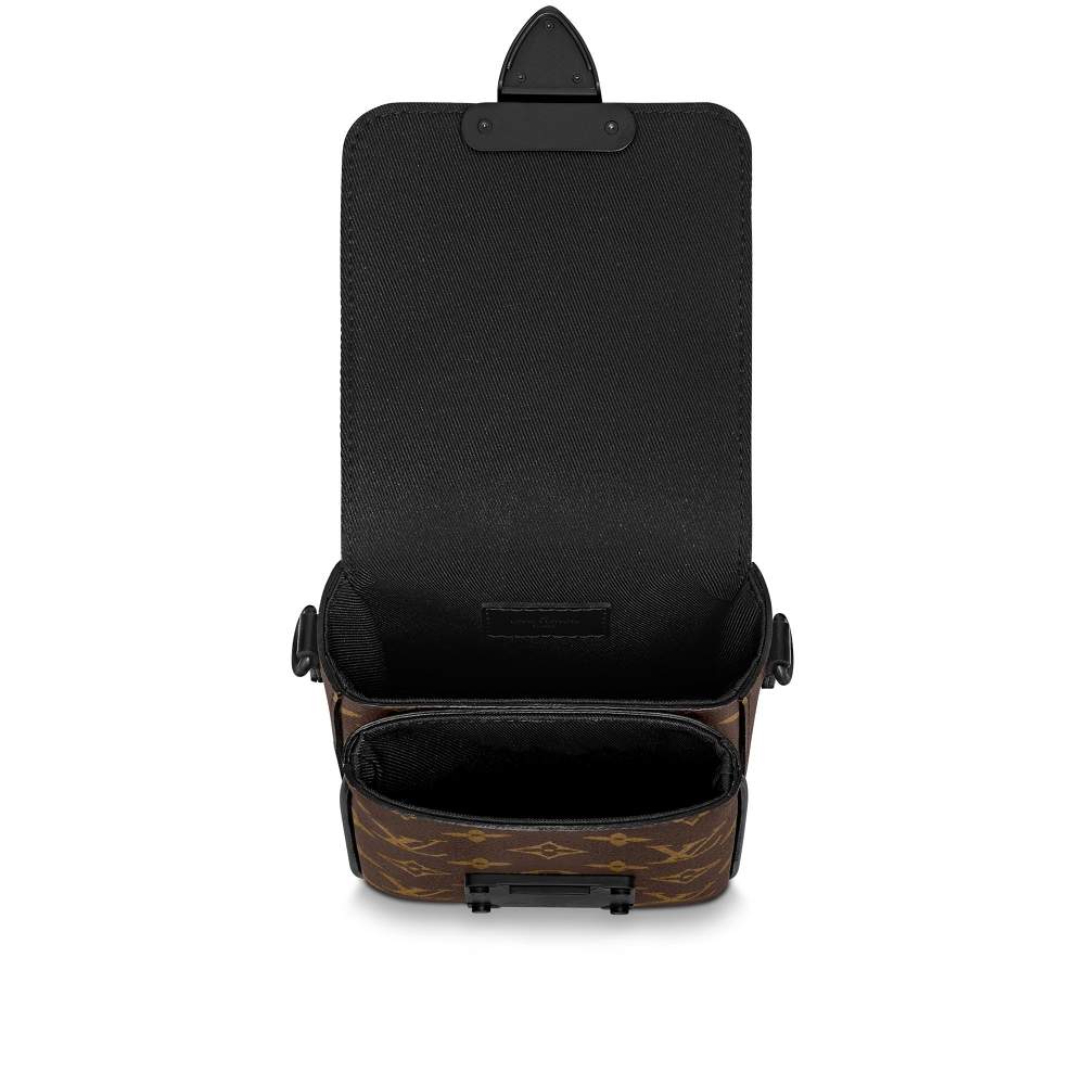 S-Lock Vertical wearable wallet Monogram Macassar Canvas M81522