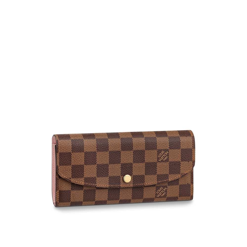 Emilie Wallet Damier Ebène Canvas N60214