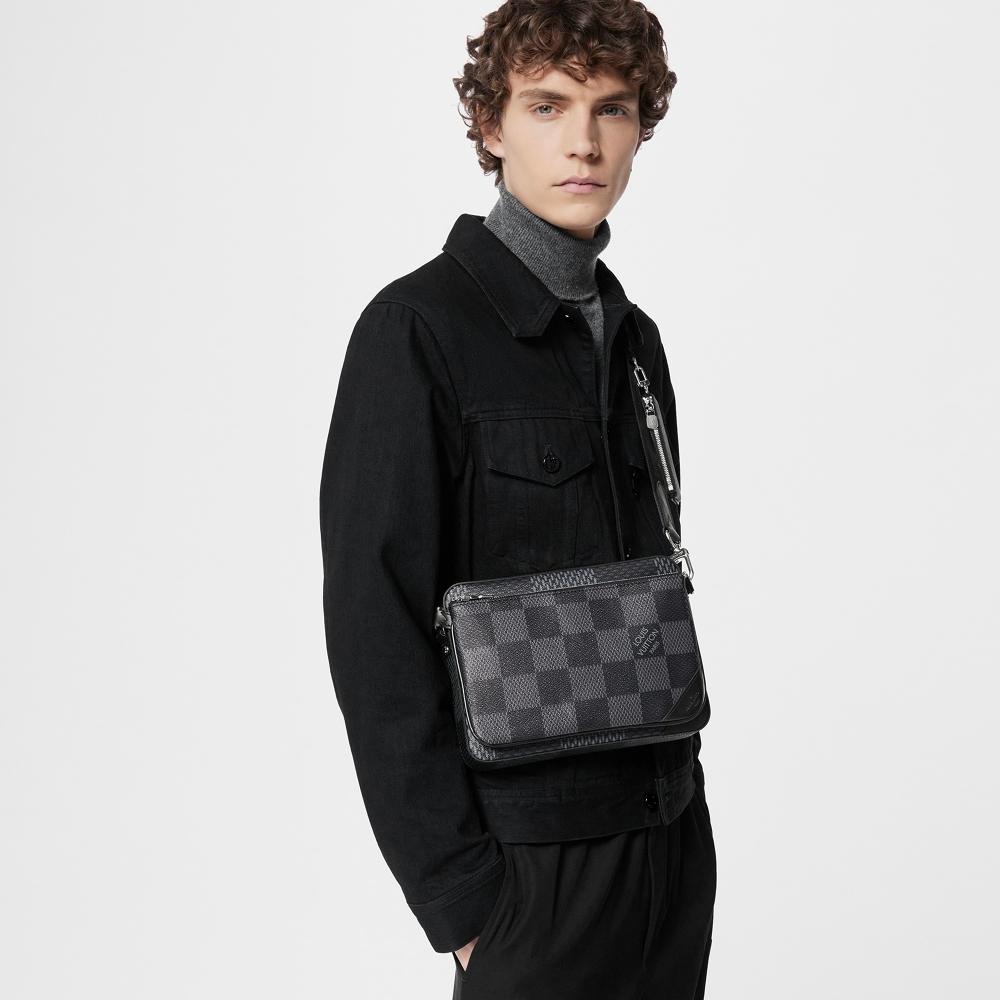 Trio Messenger Damier Graphite Canvas N50017