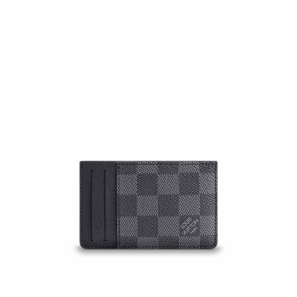 Neo Porte Cartes Damier Graphite Canvas N62666