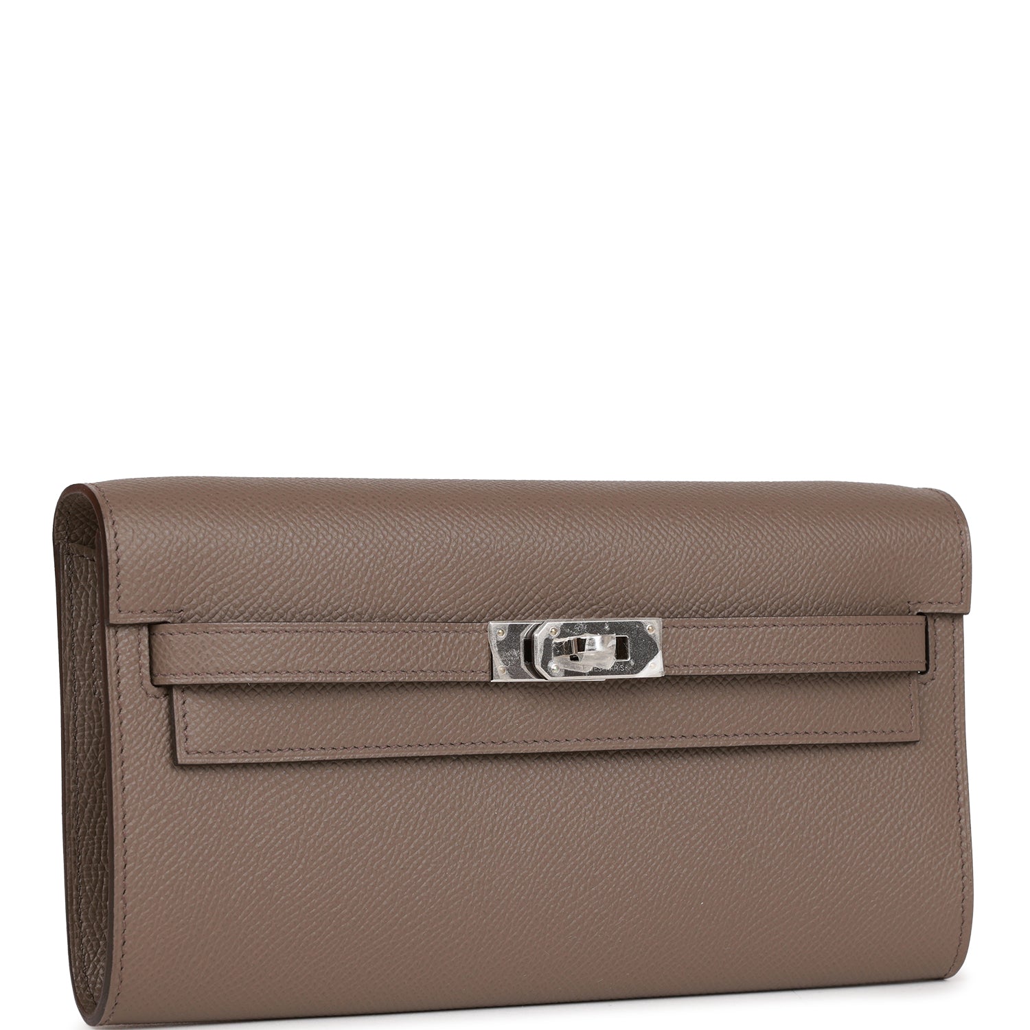 Hermes Kelly Wallet To Go Etain Epsom Palladium Hardware 1309890