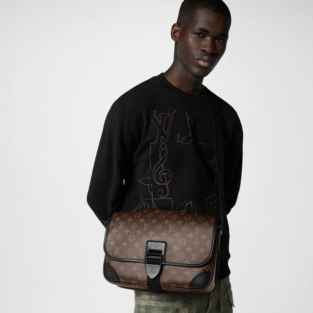 Archy Messenger MM Monogram Macassar Canvas M46328