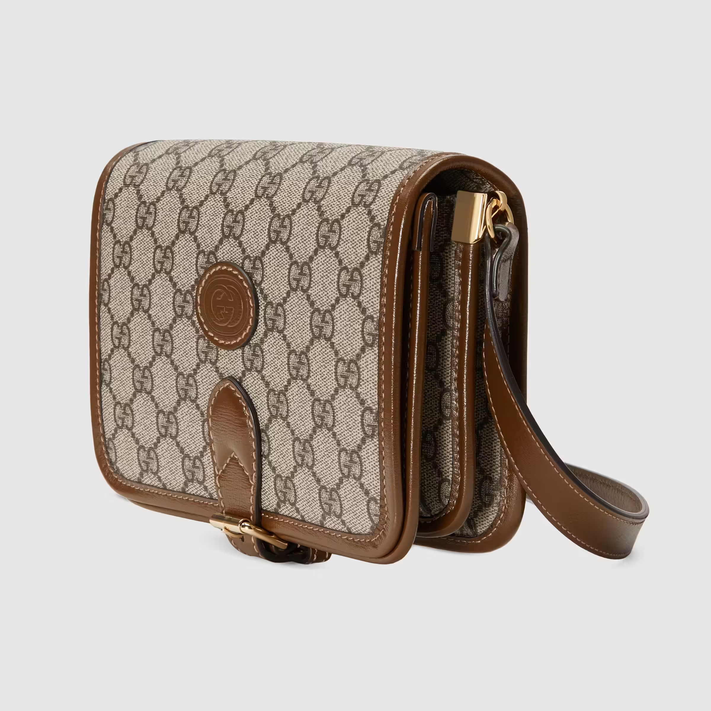 Mini shoulder bag with Interlocking G 671620