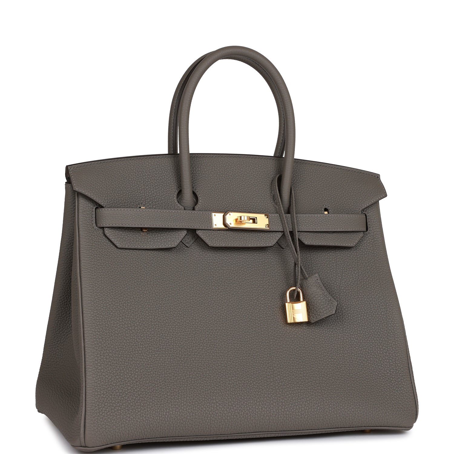 Hermes Birkin 35 Gris Meyer Togo Gold Hardware 971433