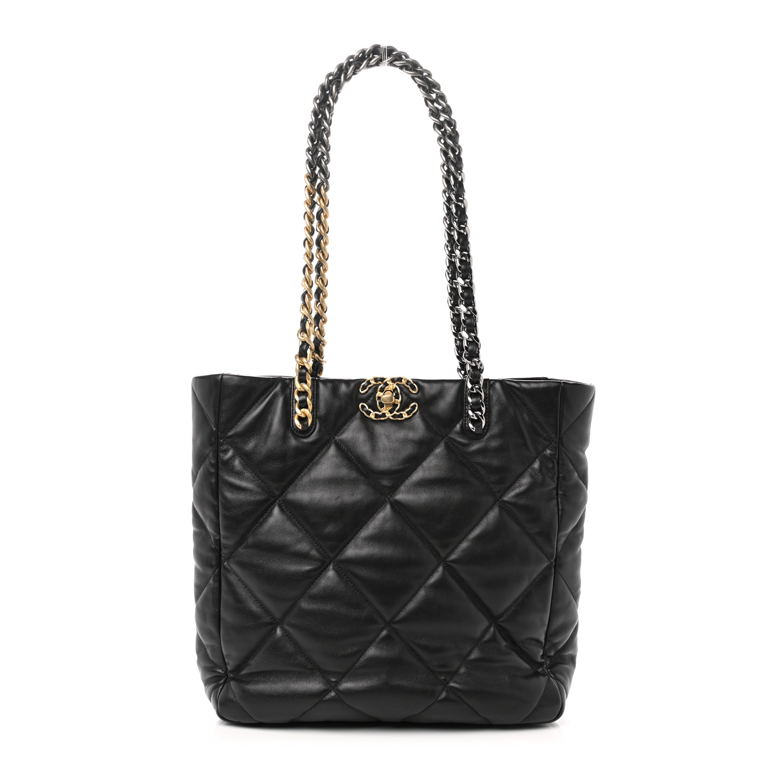 CHANEL 22B 19 BAG Tote black gold AS3519