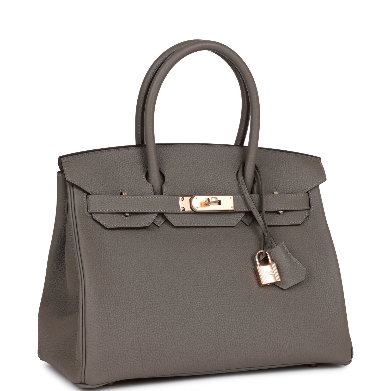 Hermes Birkin 30 Gris Meyer Togo Rose Gold Hardware 1017746