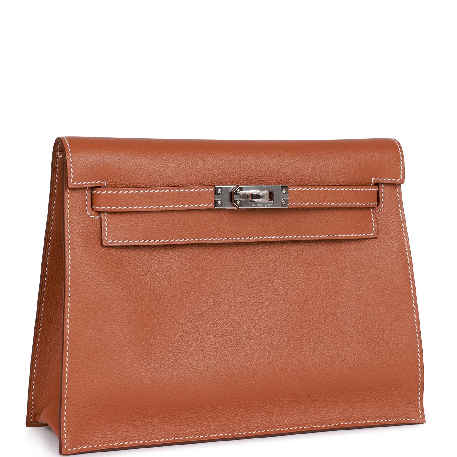 Hermes Kelly Danse Gold Evercolor Palladium Hardware 1158173