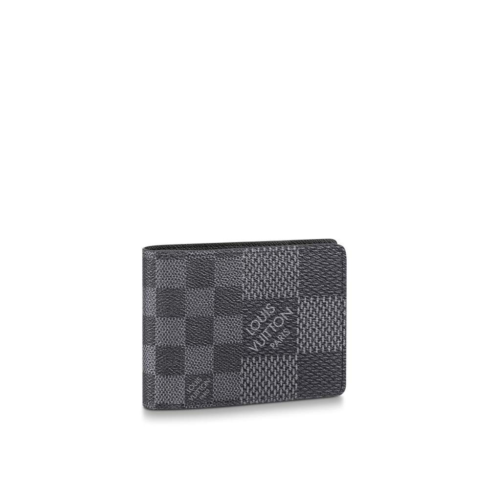 Multiple Wallet Damier Graphite Canvas N60434