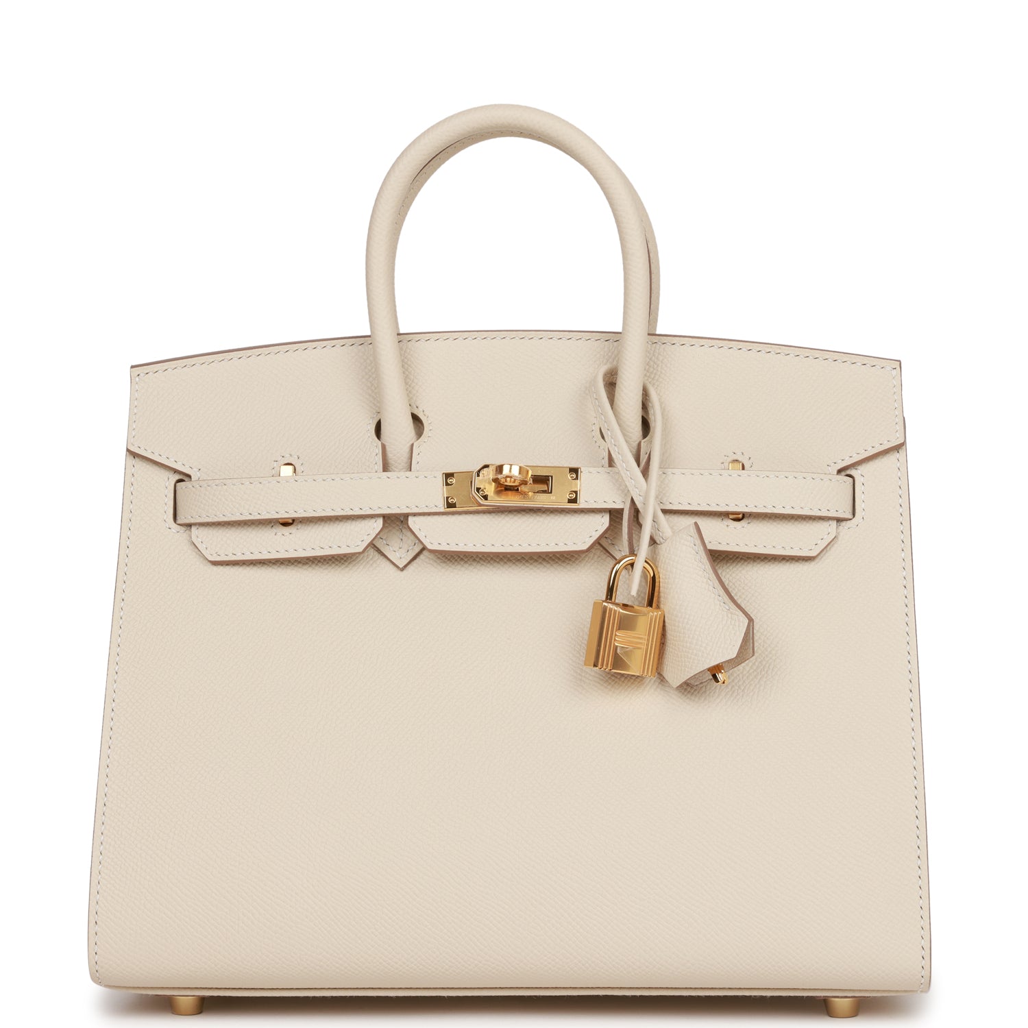 Hermes Birkin Sellier 25 Craie Epsom Gold Hardware 1376168