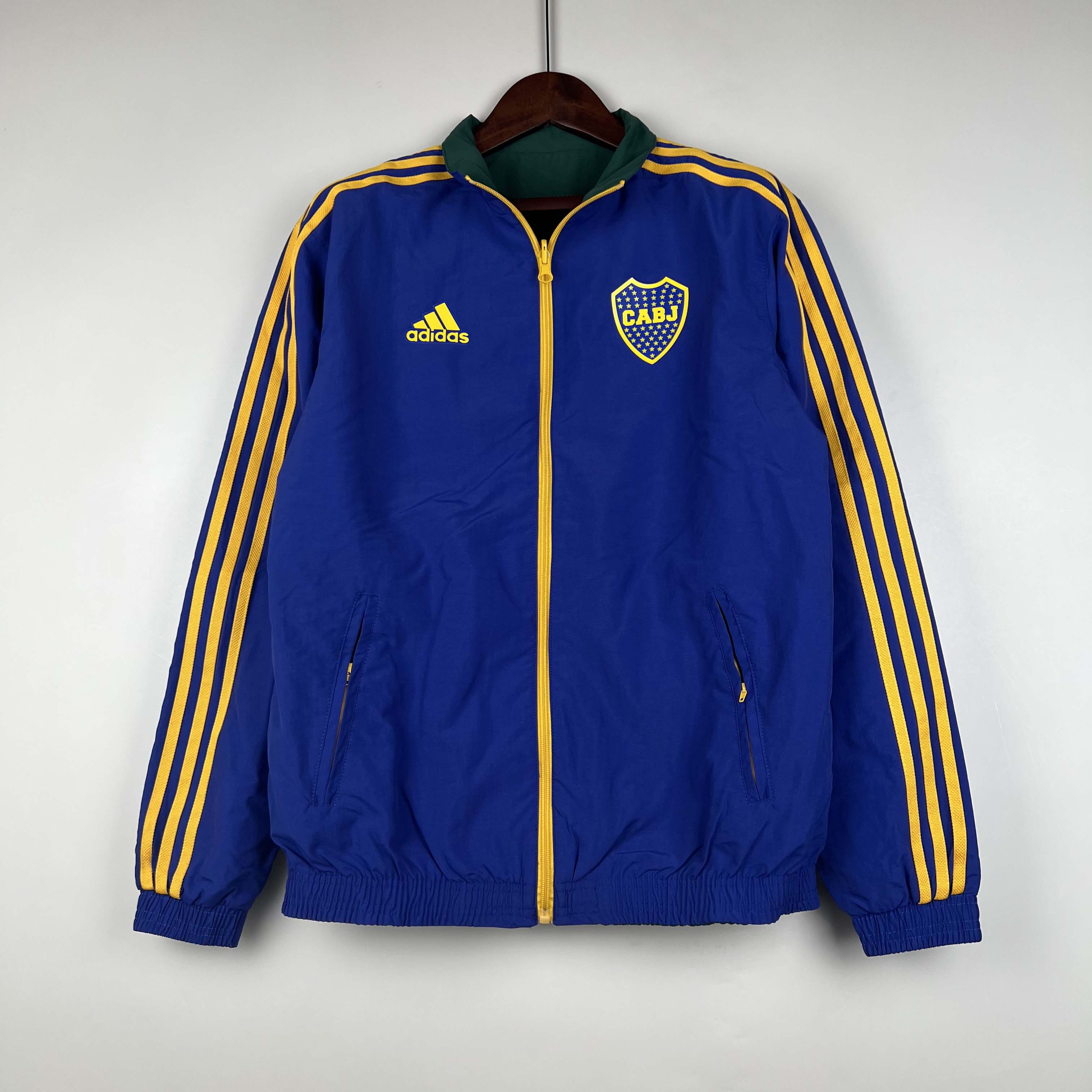 2023-2024 Boca Juniors Reversible Windbreaker(Blue-Green)Soccer Jersey 1:1 Thai Quality