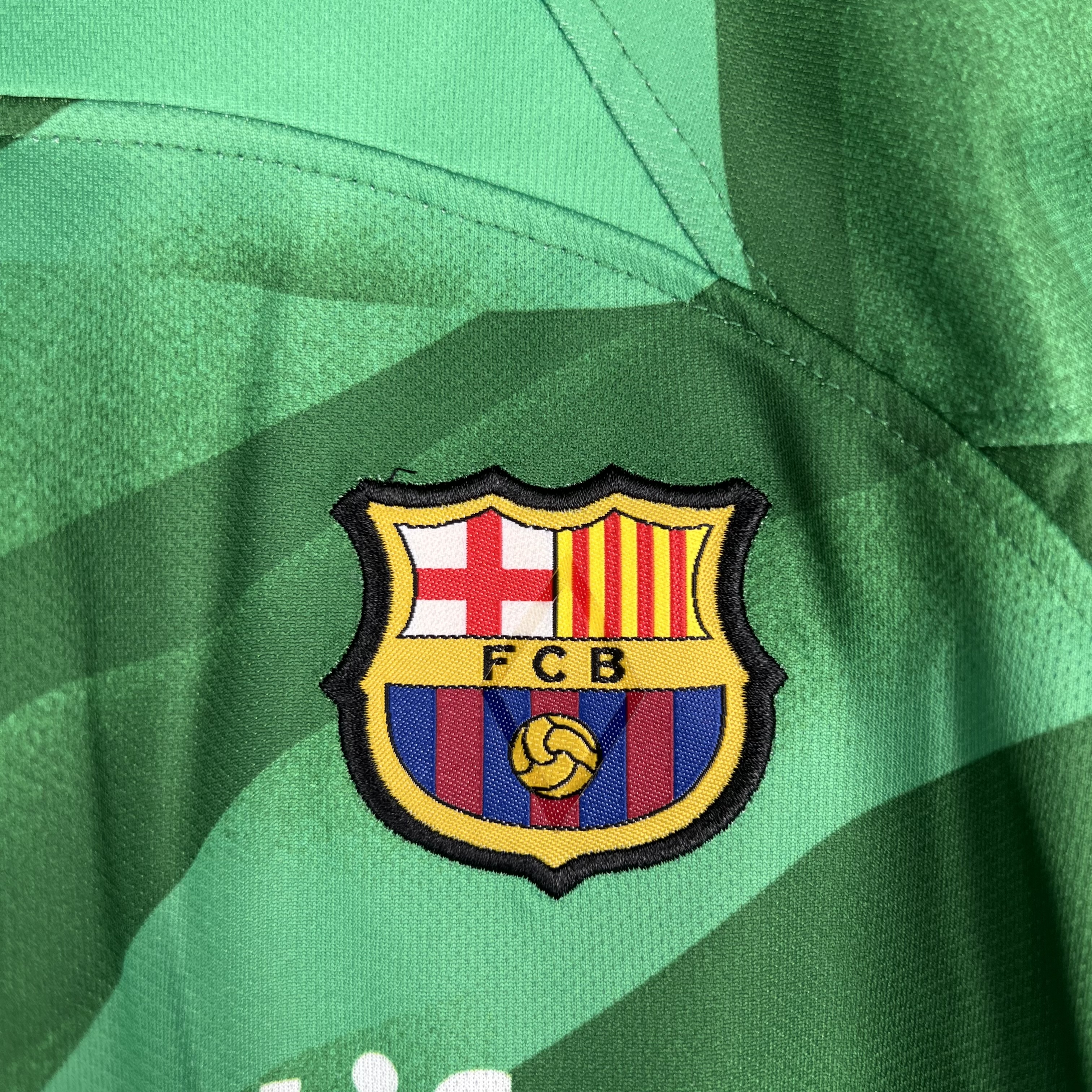 Kids Barcelona goalkeeper green 2023/24