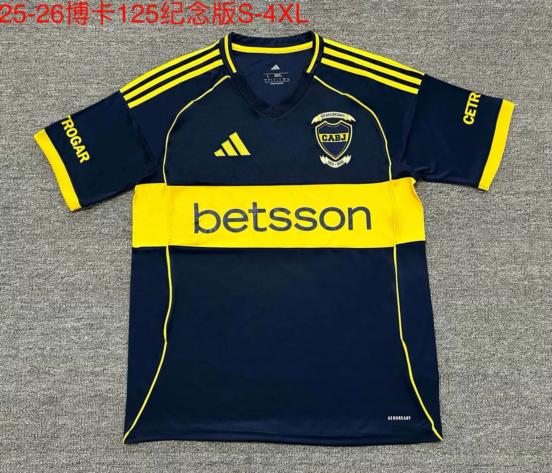 2025/2026 Boca Juniors 125th Anniversary Commemorate Home Football Jersey 1:1 Thai Quality