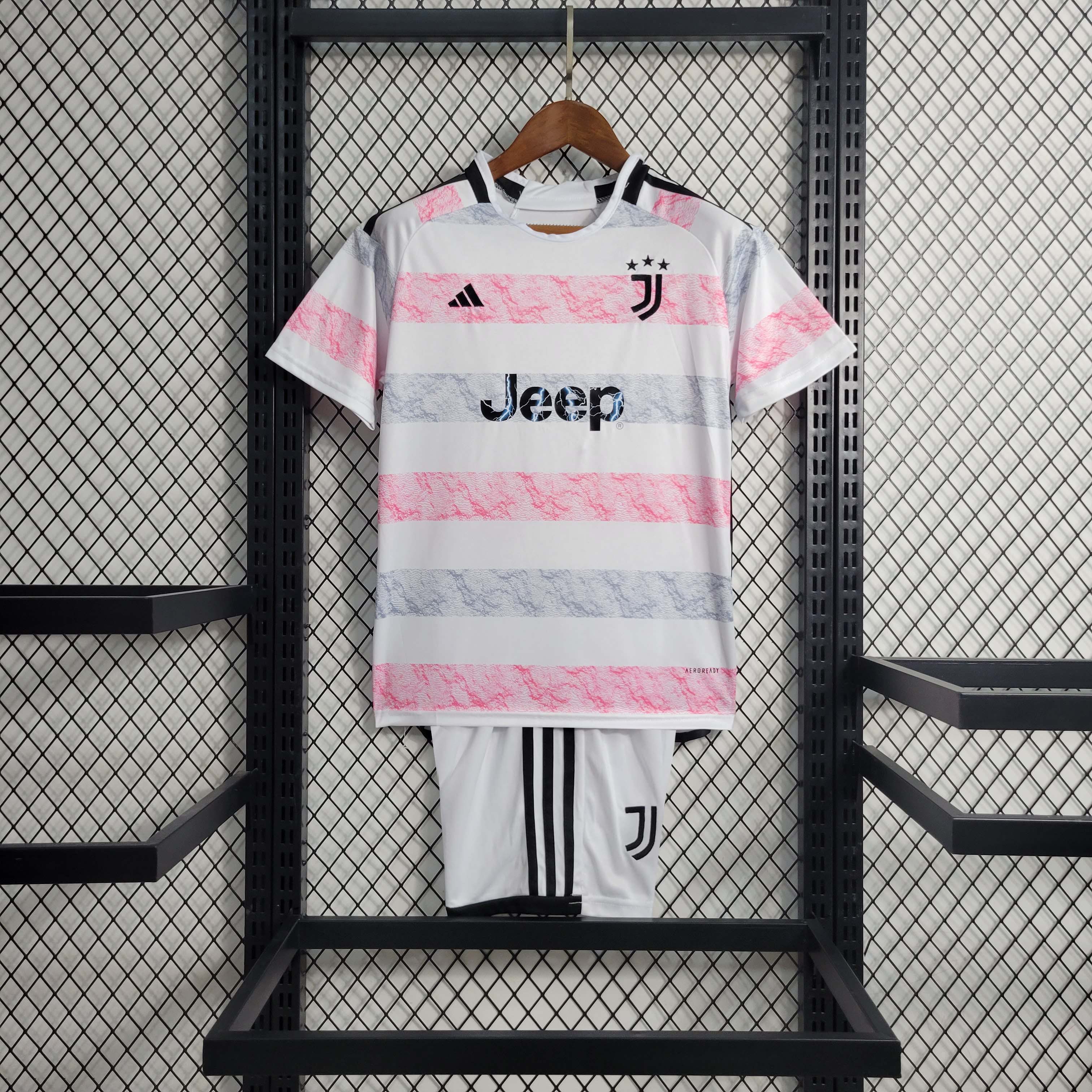 2023/2024 Juventus Away Soccer Jersey 1:1 Thai Quality Kids Size