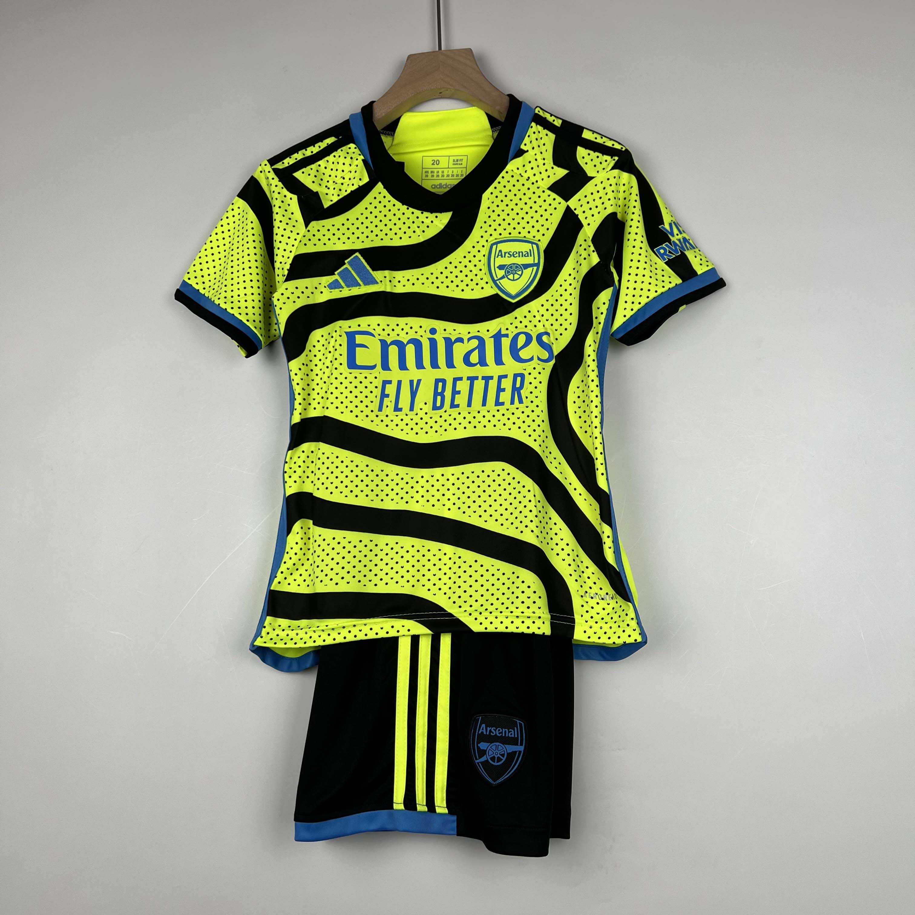 2023/2024 Arsenal Away Soccer Jersey Kids Size