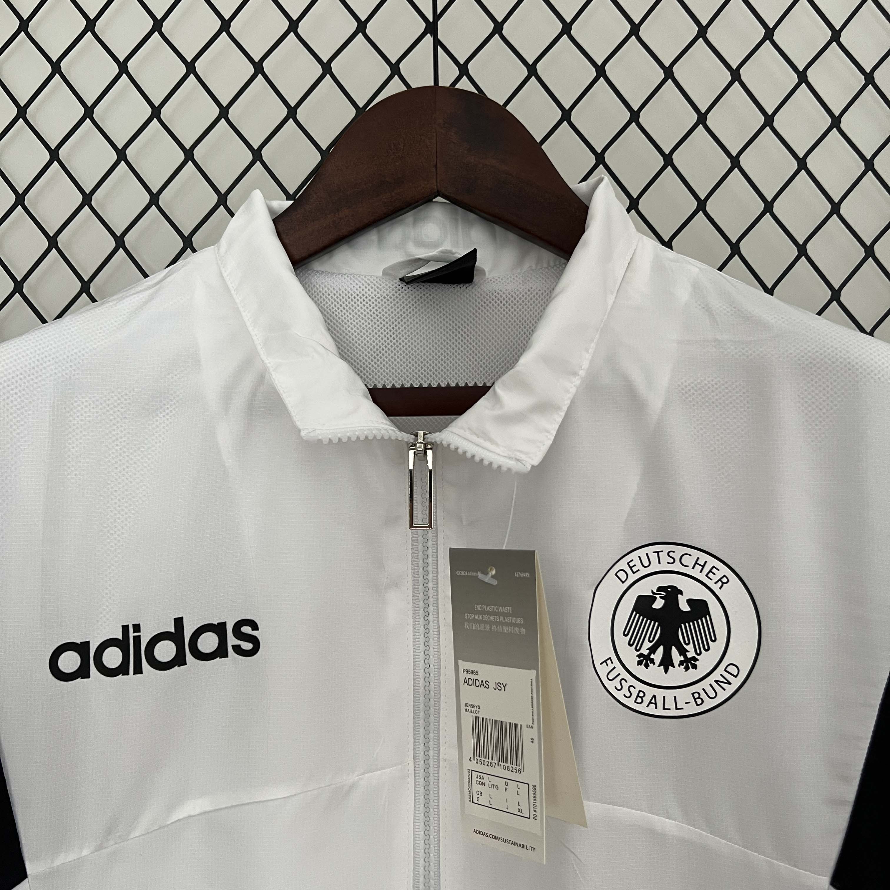 2024 Germany Windbreaker White Soccer Jersey