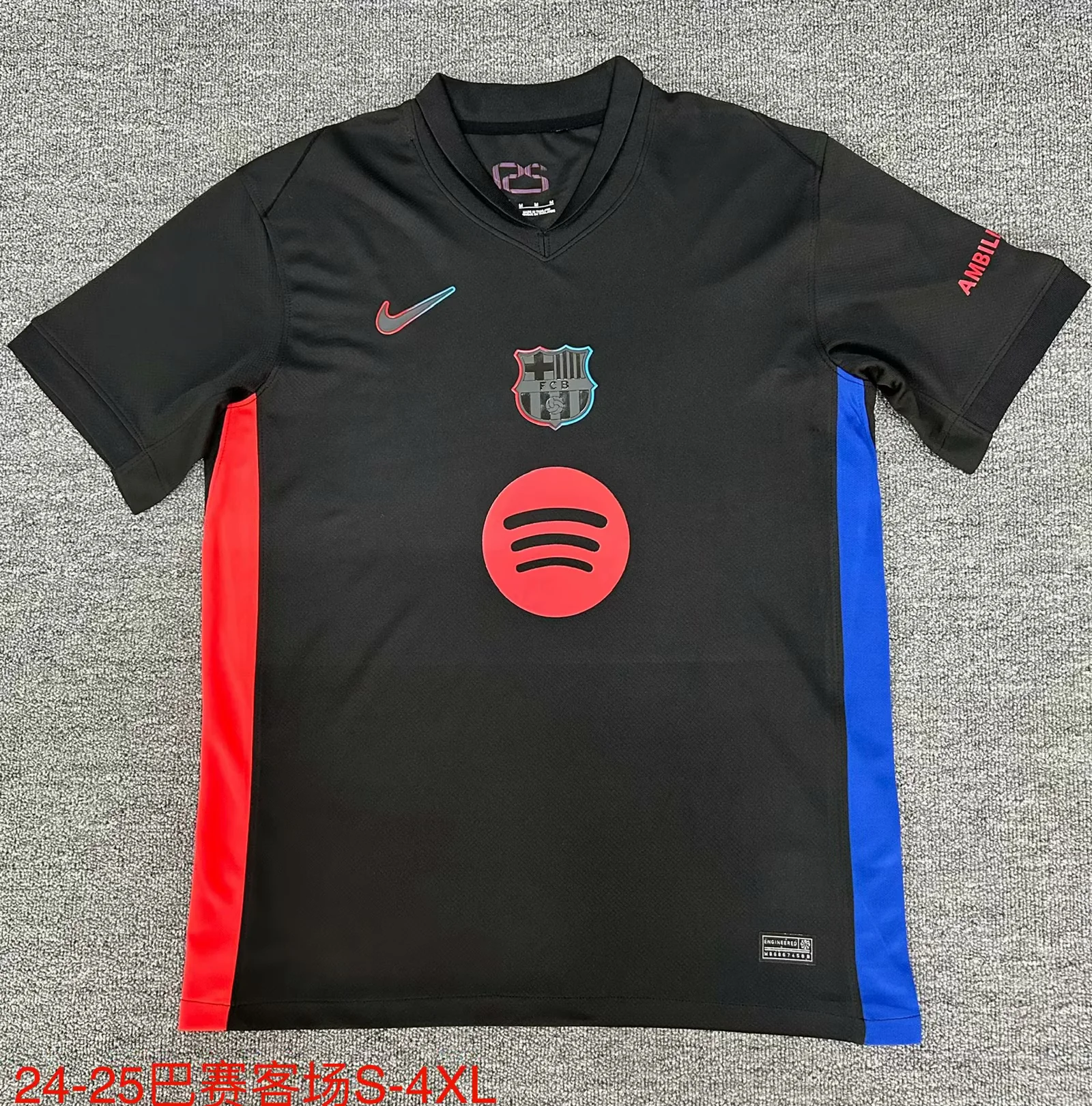 2024/2025 Barcelona Away  Black Football Shirt 1:1 Thai Quality