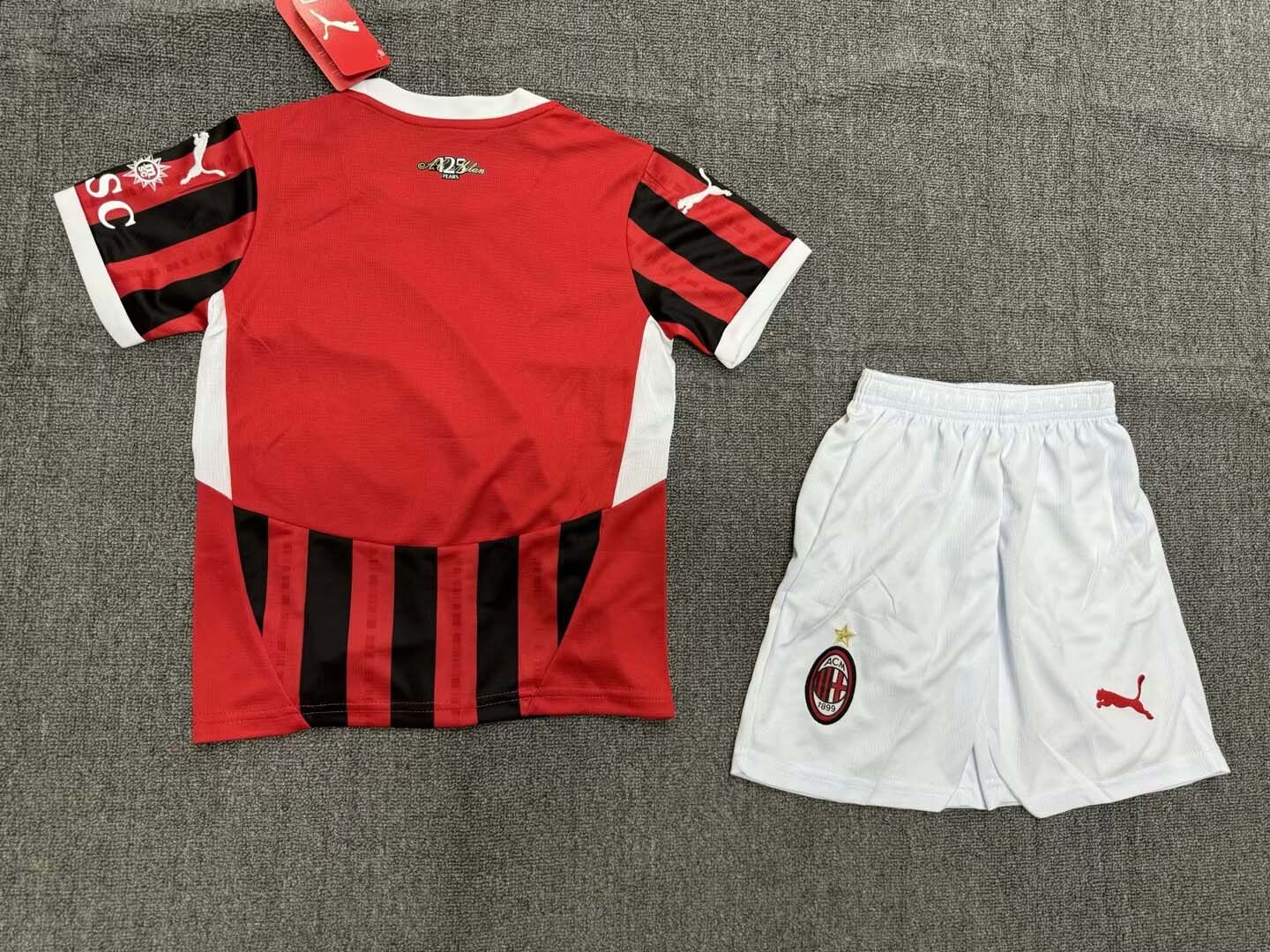 2024/2025 AC Milan Home Football Shirt 1:1 Thai Quality Kids Size