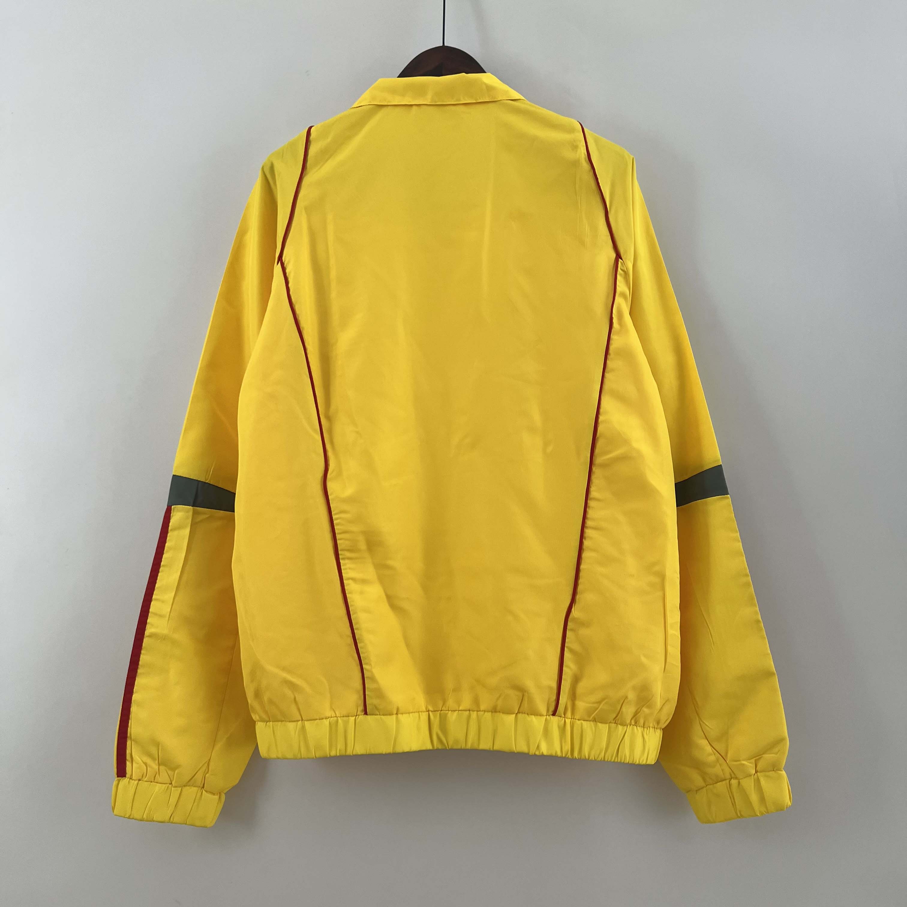 2023 Flamengo Windbreaker yellow Soccer Jersey 1:1 Thai Quality
