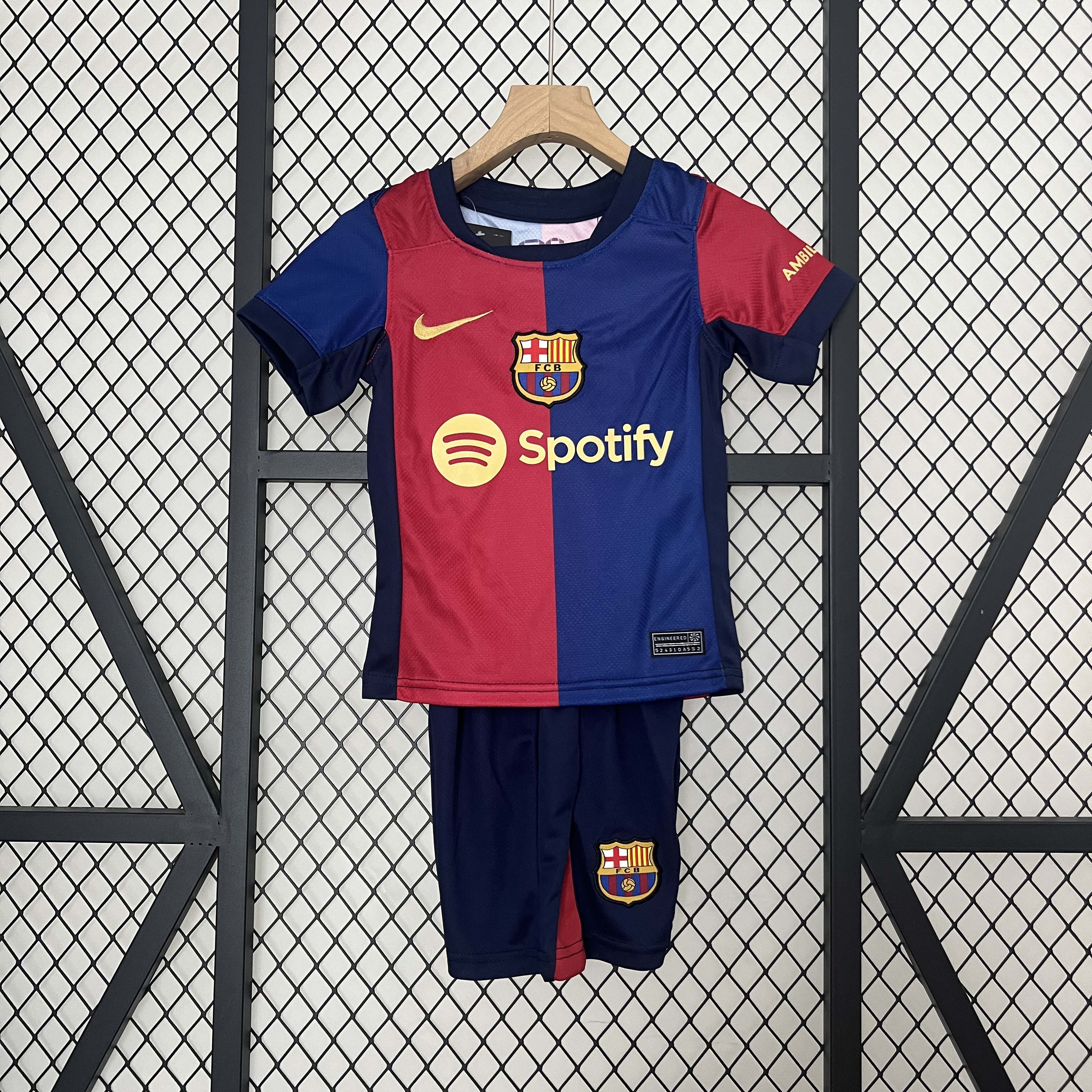 2024/2025 Barcelona Home Football Shirt 1:1 Thai Quality Kids Size