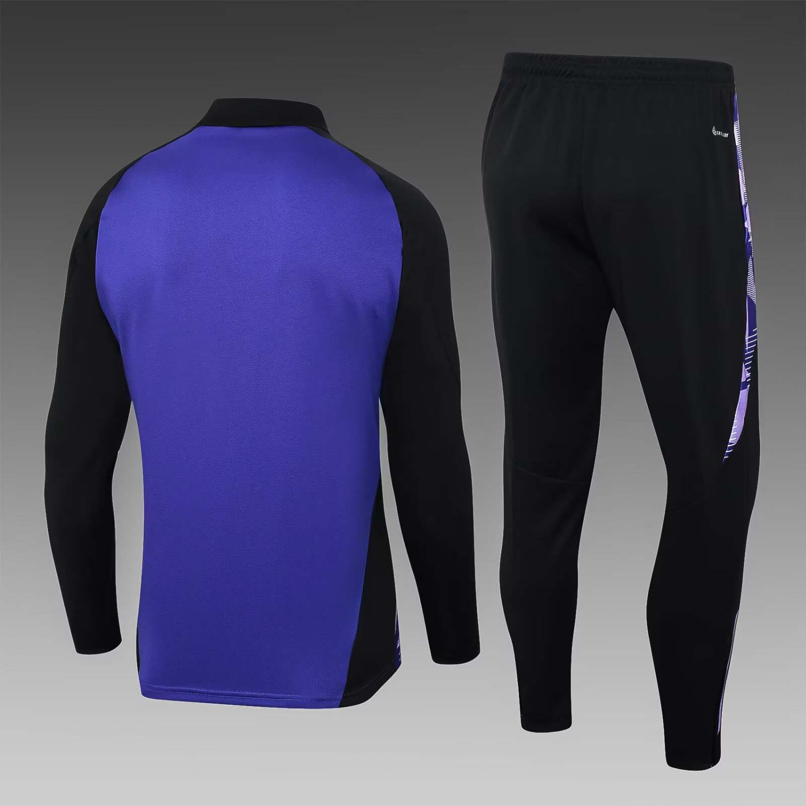 2024 Germany Half-Pull Training Suit Purple Jersey Set