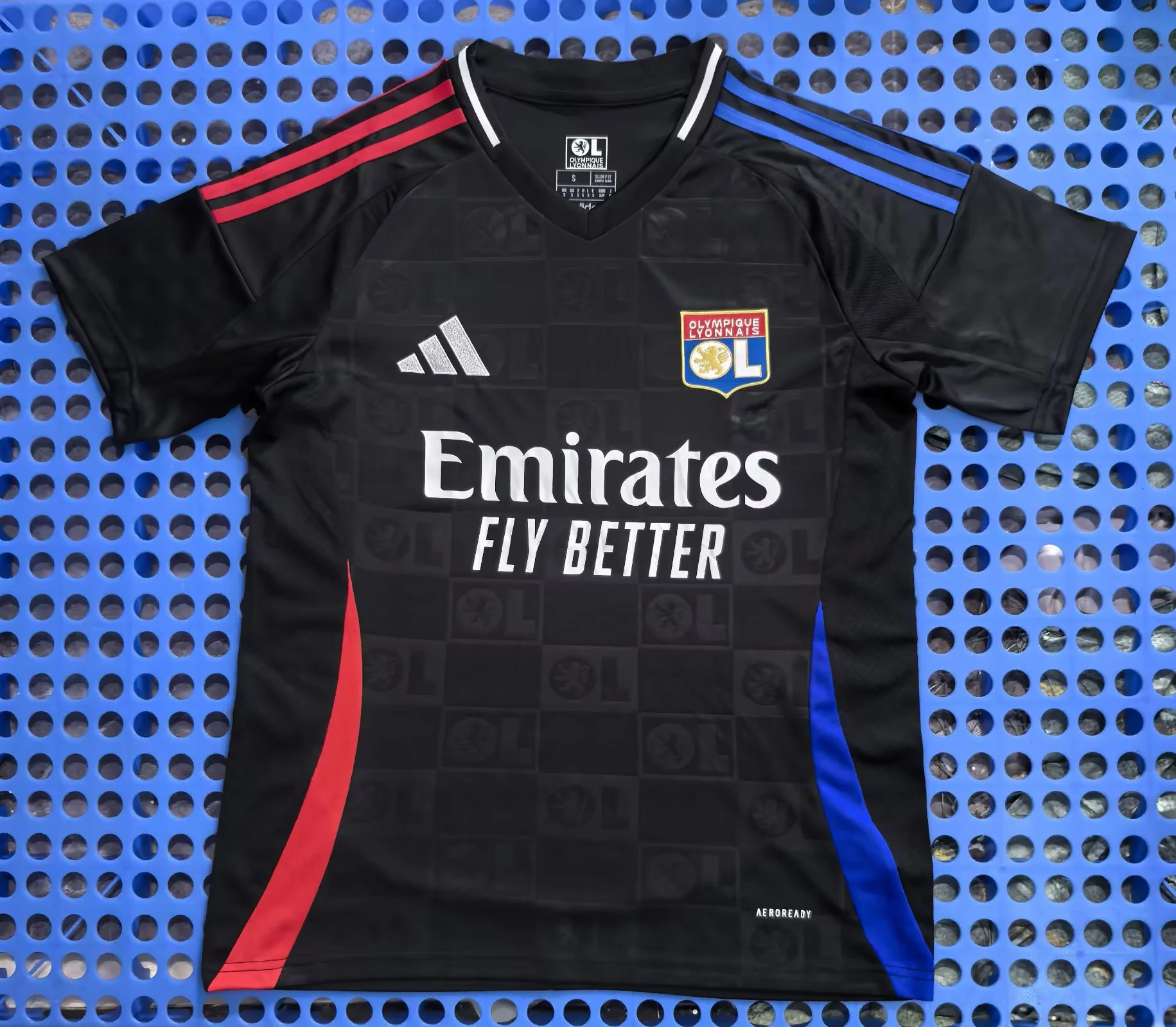 2024 Lyon Away Black Football Shirt 1:1 Thai Quality