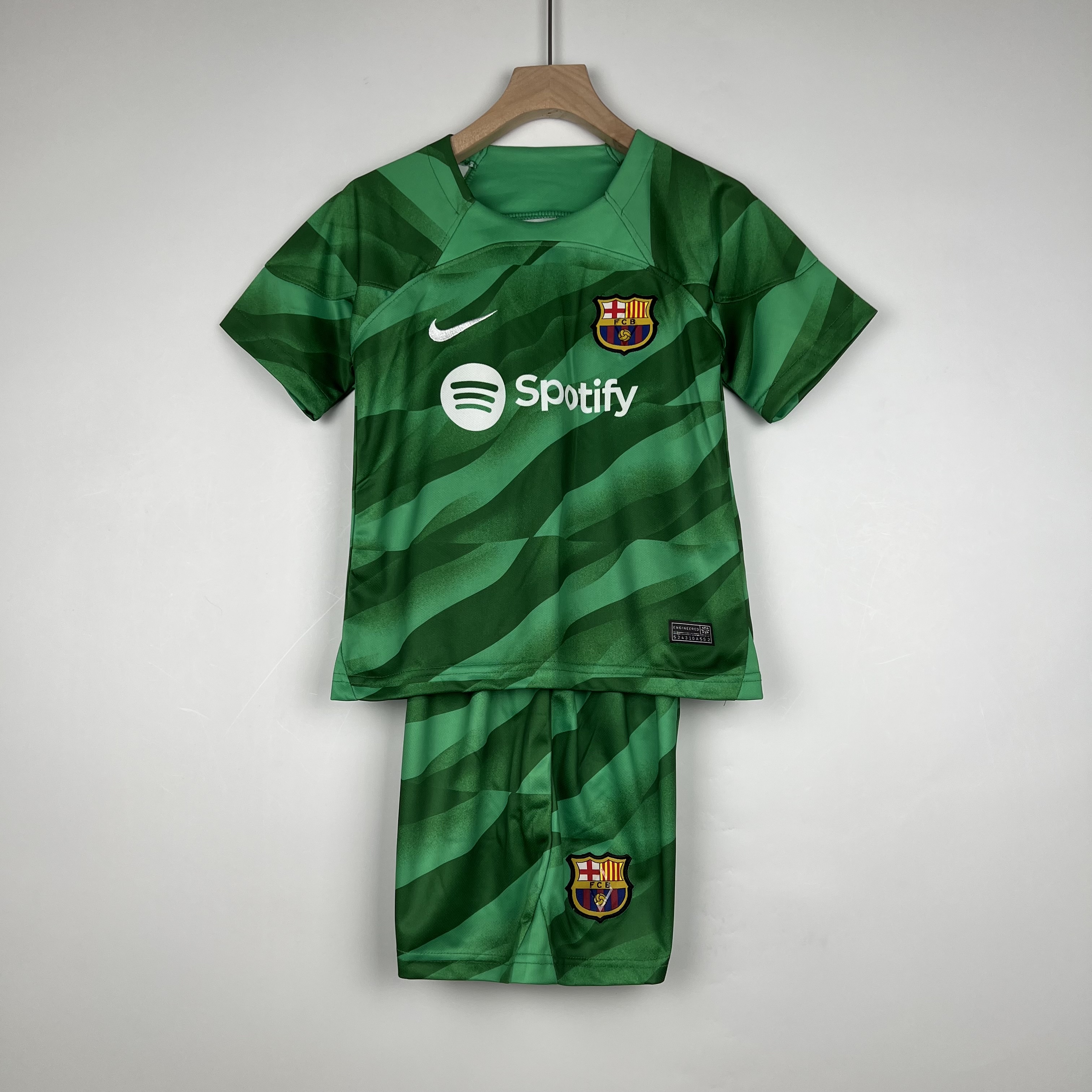 Kids Barcelona goalkeeper green 2023/24