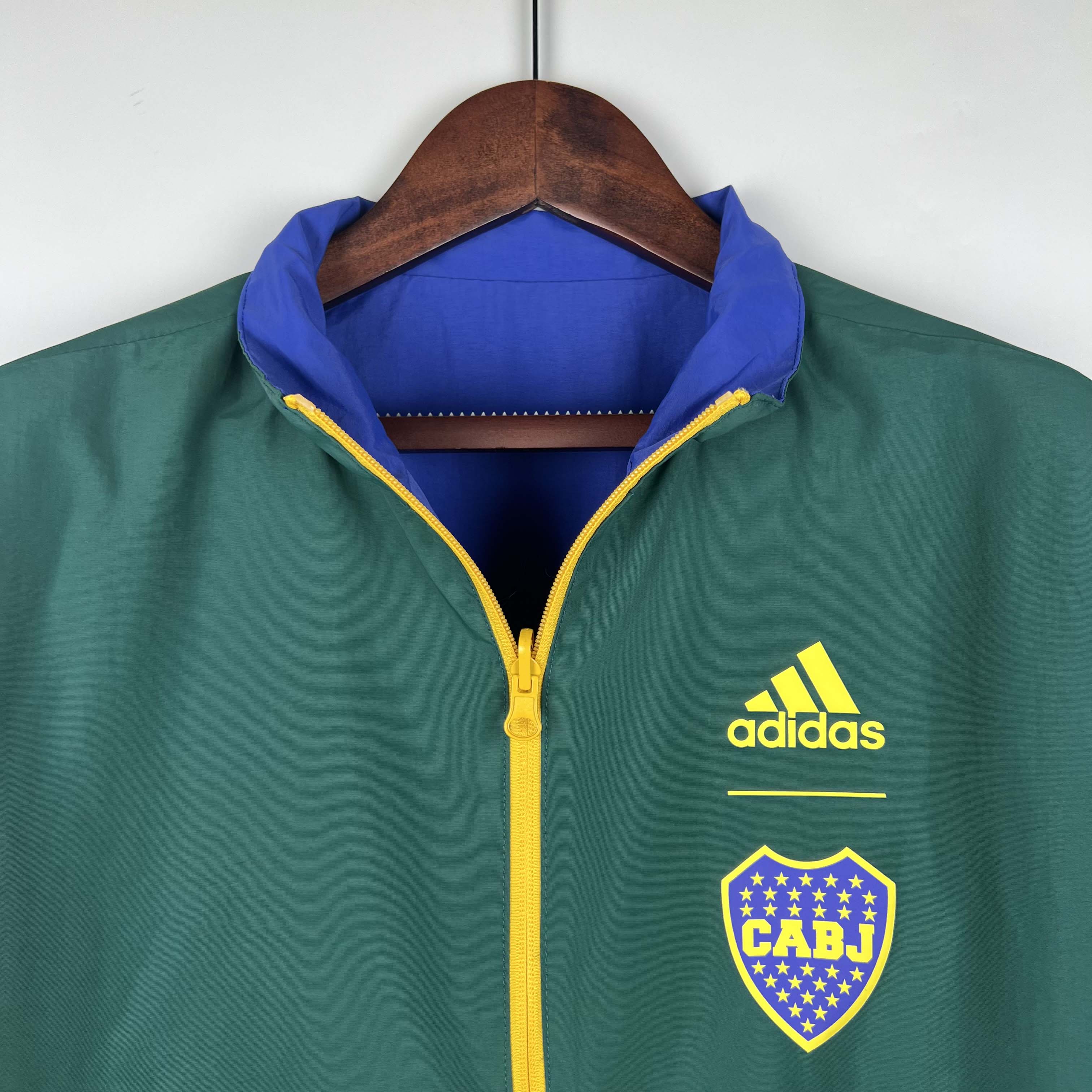 2023-2024 Boca Juniors Reversible Windbreaker(Blue-Green)Soccer Jersey 1:1 Thai Quality