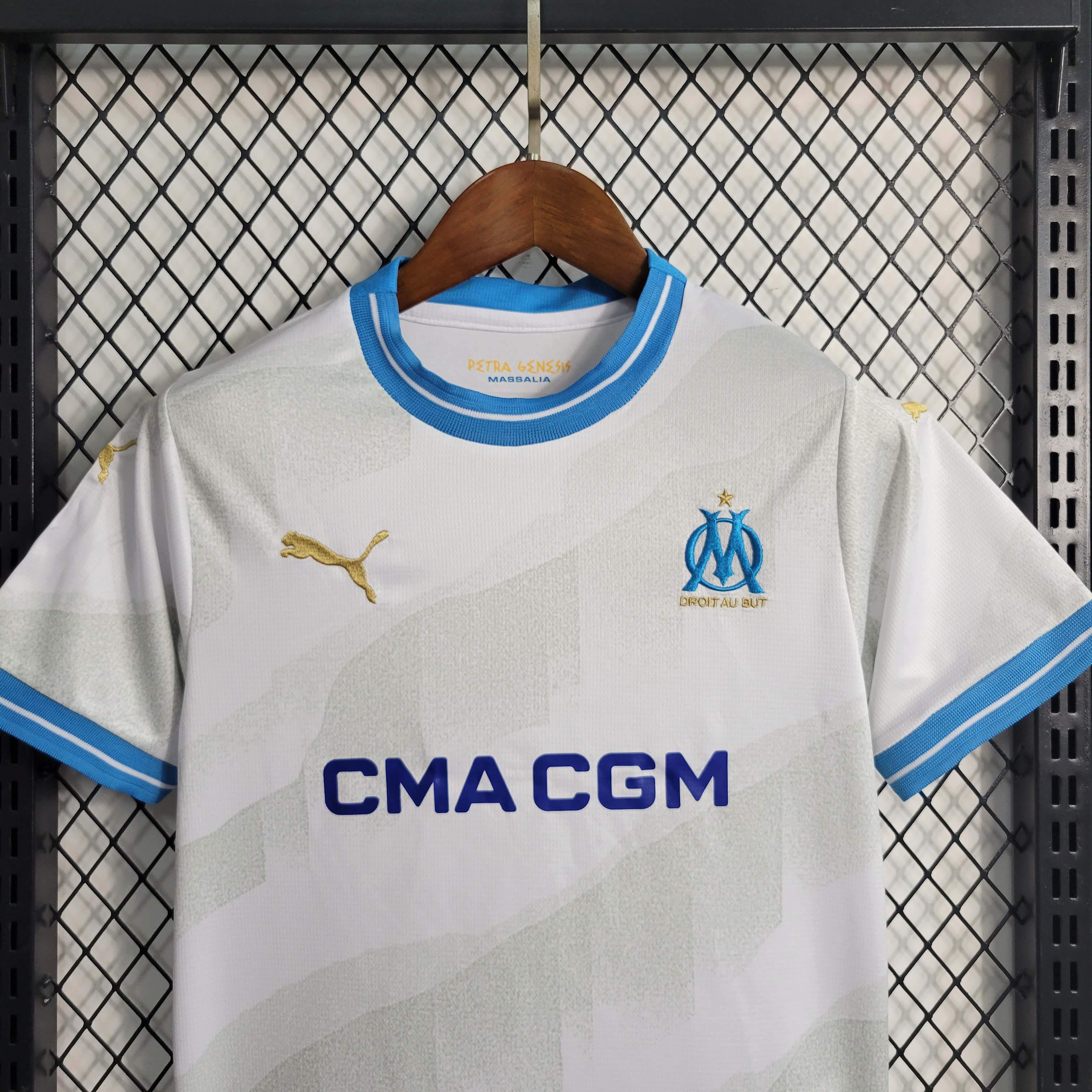 2023/2024 Olympique de Marseille Home Football Shirt 1:1 Thai Quality Kids Size