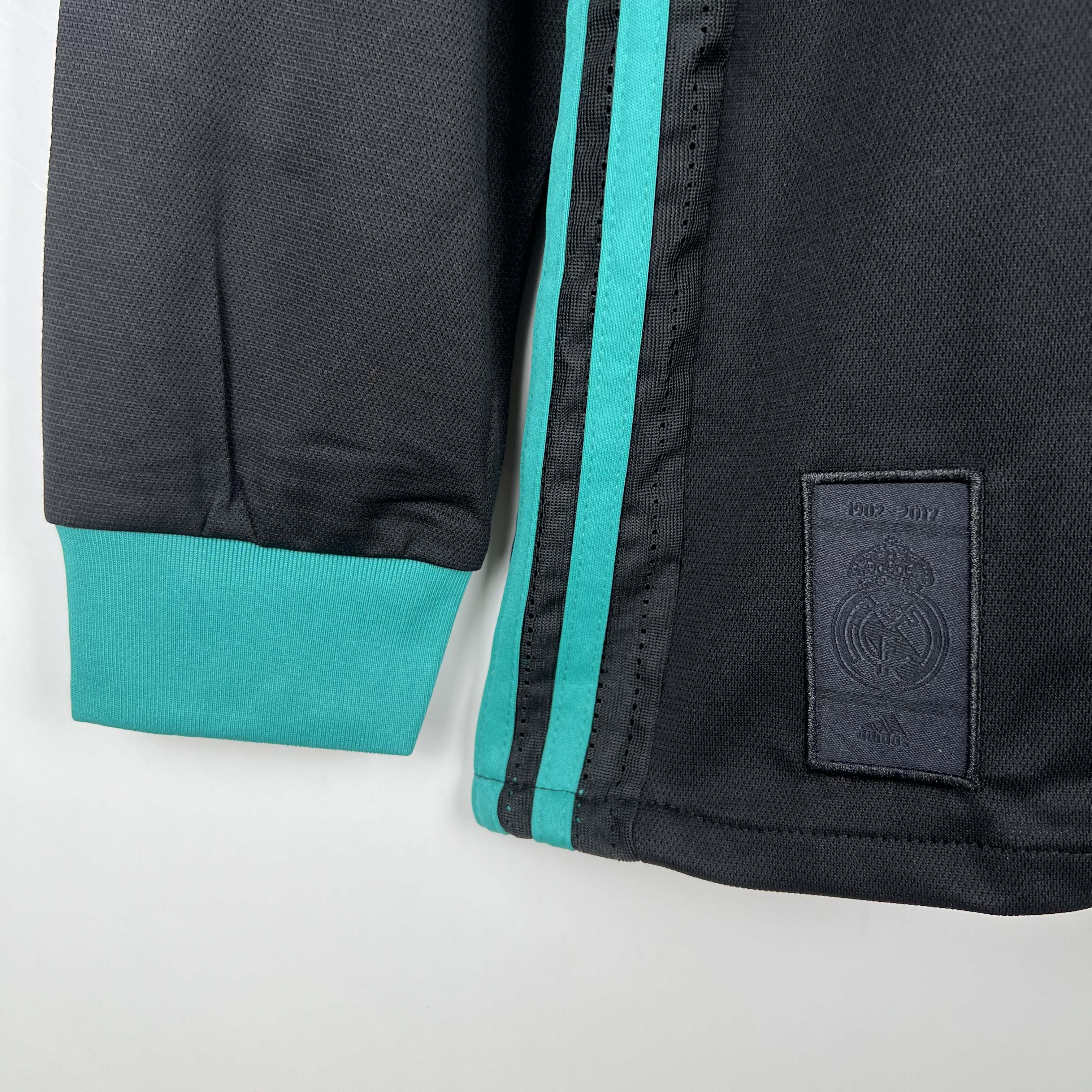 2017/2018 Retro Long Sleeve Real Madrid Away Football Shirt1:1 Thai Quality