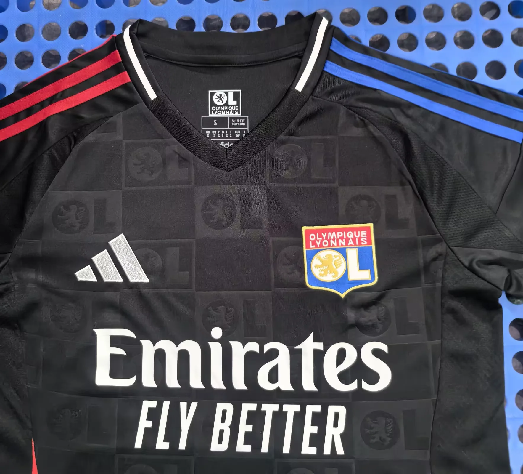 2024 Lyon Away Black Football Shirt 1:1 Thai Quality