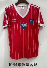 1984 Retro Hamburger Away Red Soccer Jersey