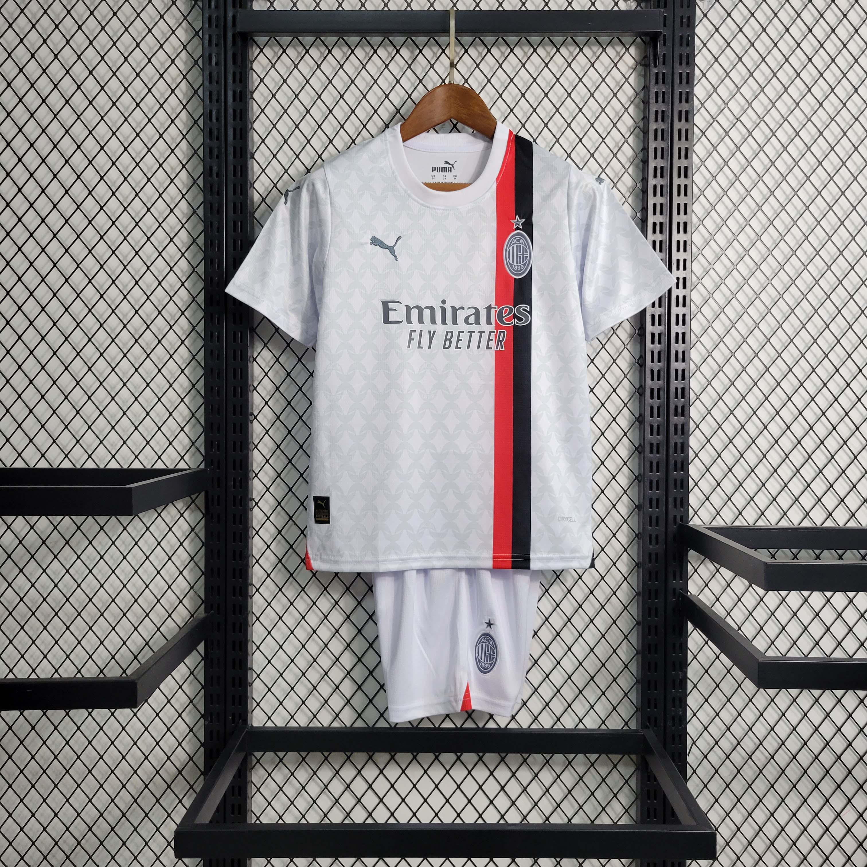 2023/2024 AC Milan Away Soccer Jersey 1:1 Thai Quality Kids Size