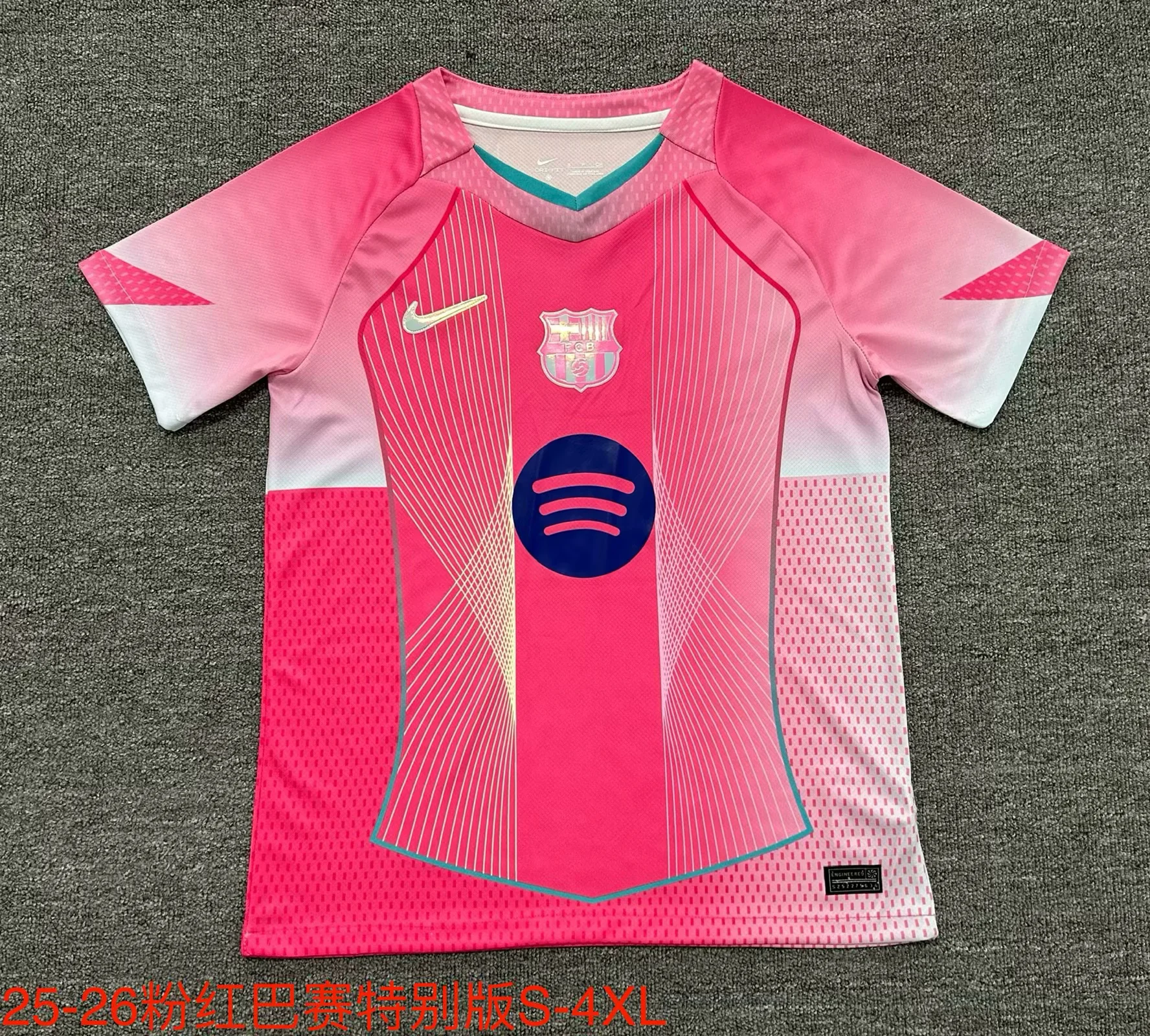 2025/2026 Barcelona Special Edition Pink Football Shirt 1:1 Thai Quality