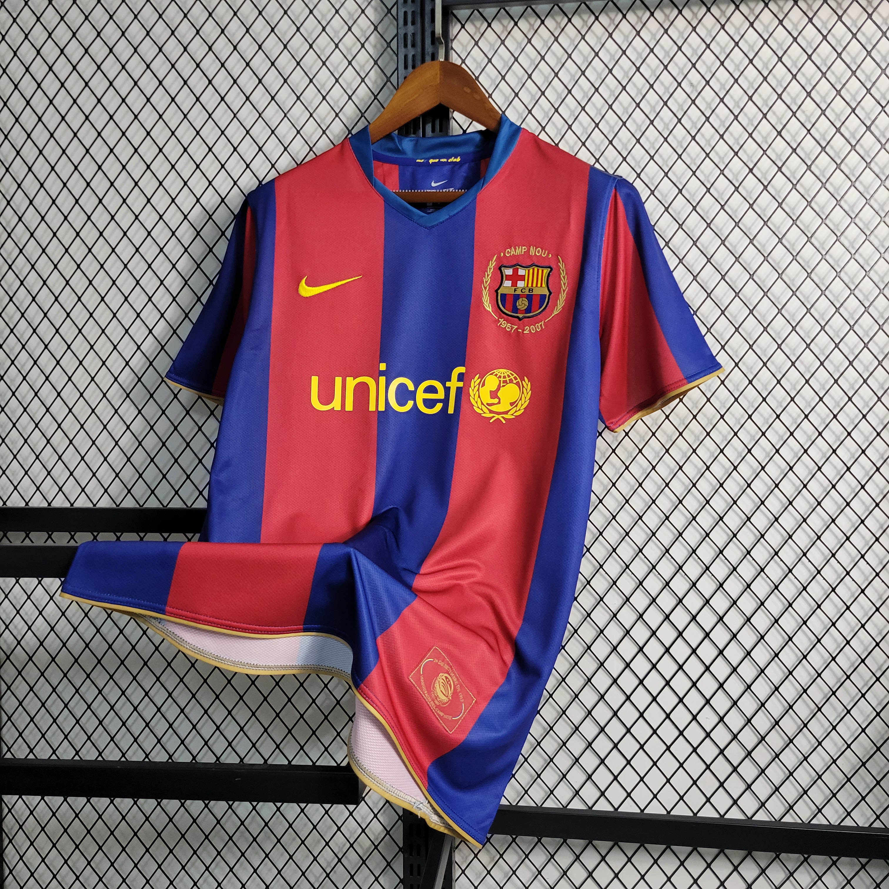 Retro Barcelona Football Shirt Home 2007/2008 1:1 Thai Quality
