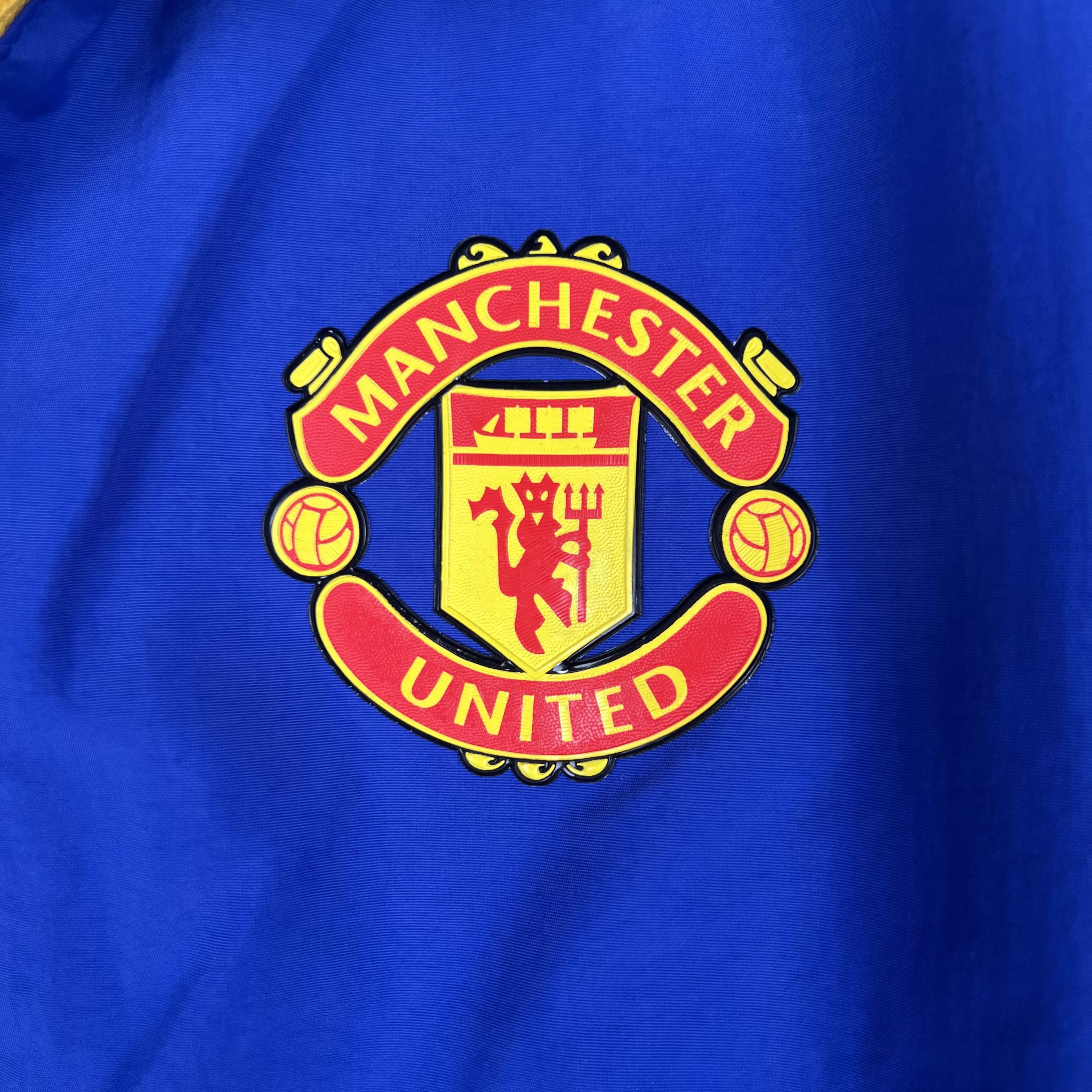 2023/2024 Manchester United Reversible Windbreaker(Blue-Green)Soccer Jersey 1:1 Thai Quality