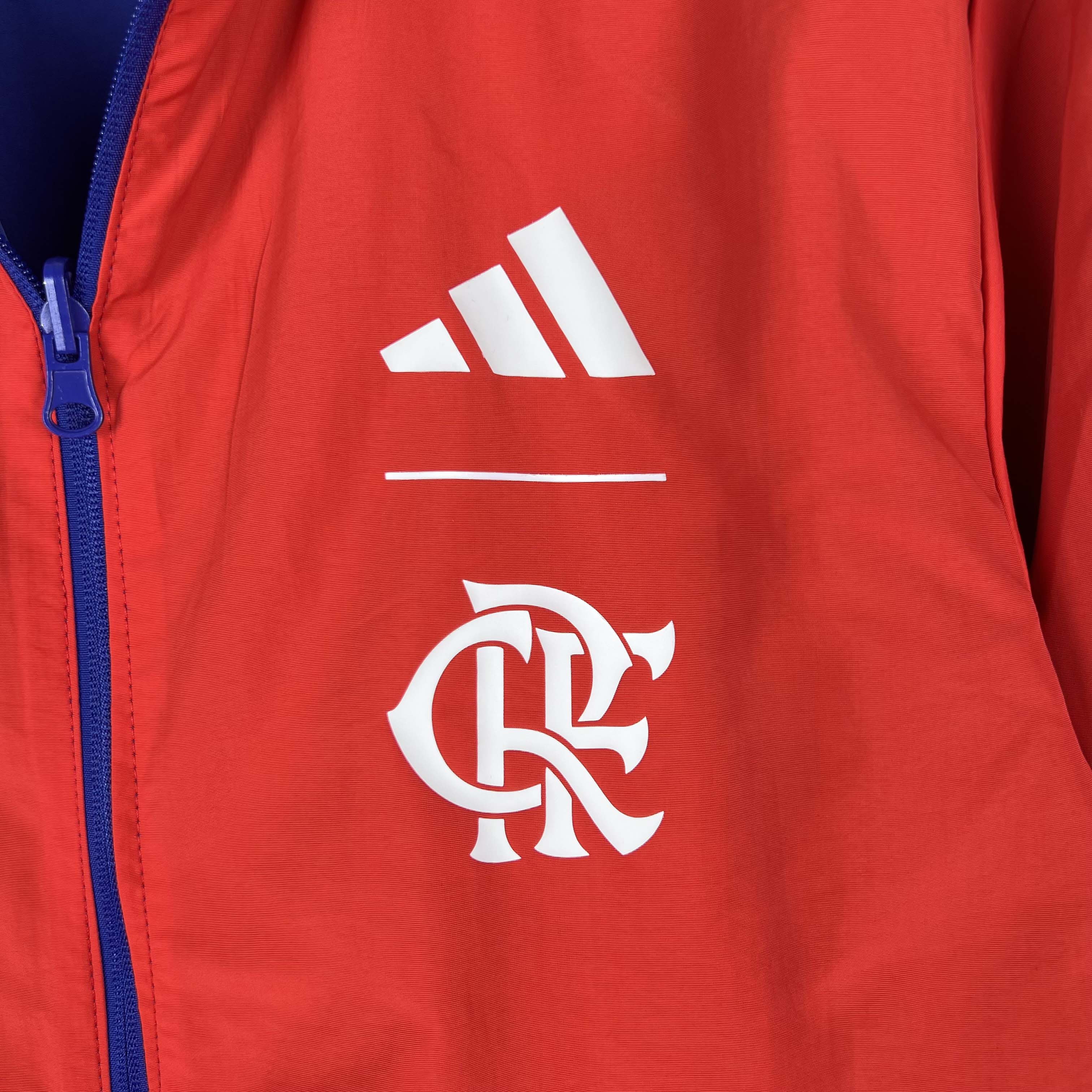 2023-2024 Flamengo CasuaI Reversible Windbreaker(Blue-red)Soccer Jersey 1:1 Thai Quality